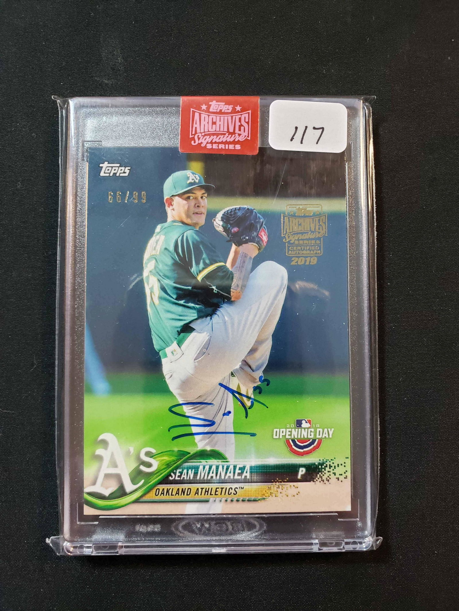 2019 TOPPS ARCHIVES ENCASED AUTOGRAPHED CARD (1 of 1)