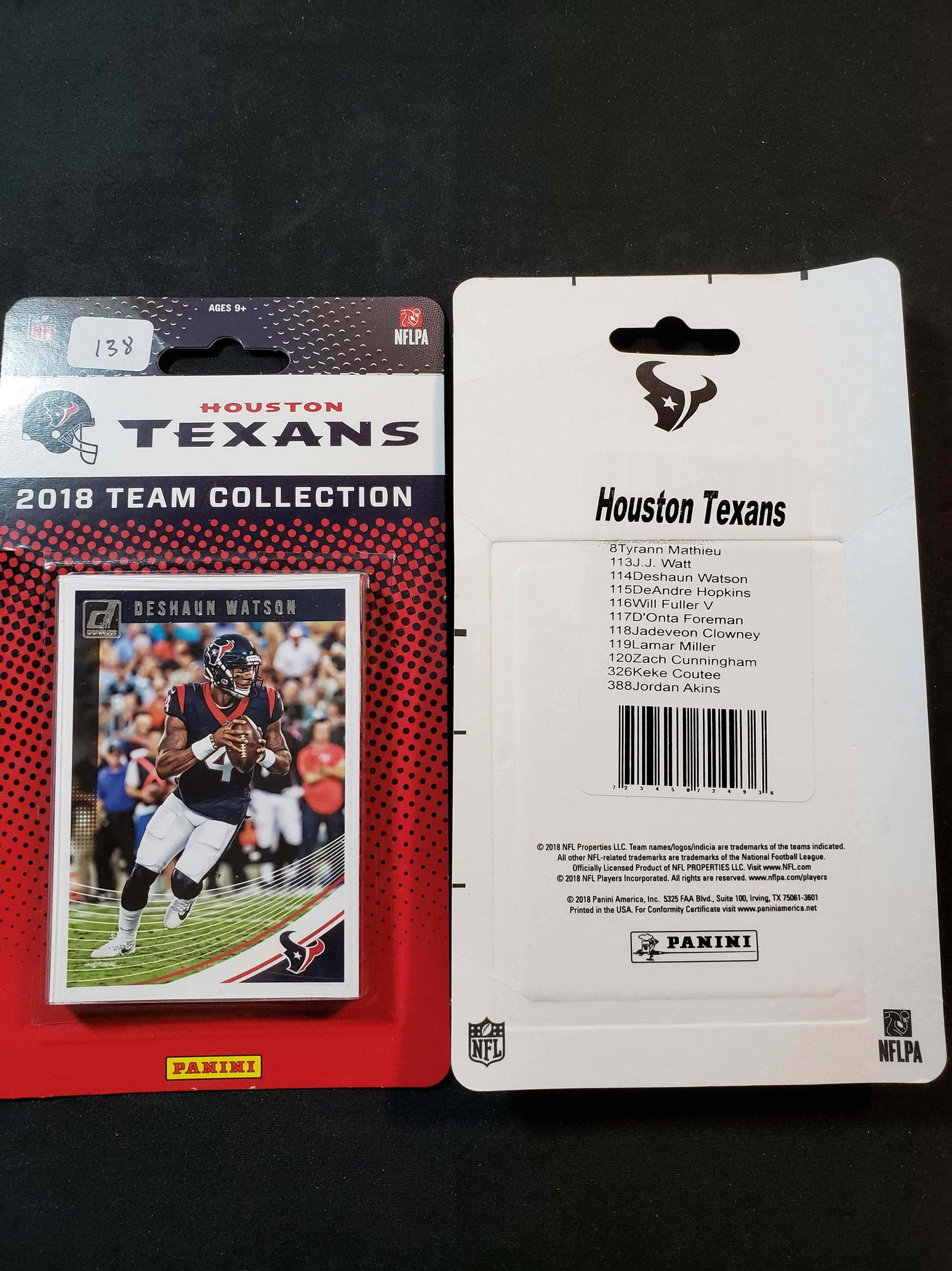 LOT OF 2 HOUSTON TEXANS TEAM SETS (1 of 1)