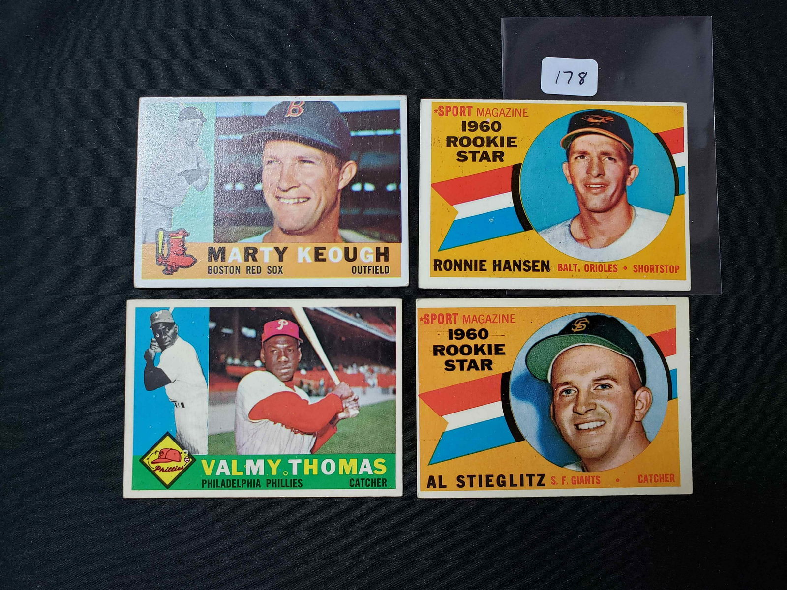 VINTAGE 1960 TOPPS BASEBALL CARDS LOT (1 of 1)
