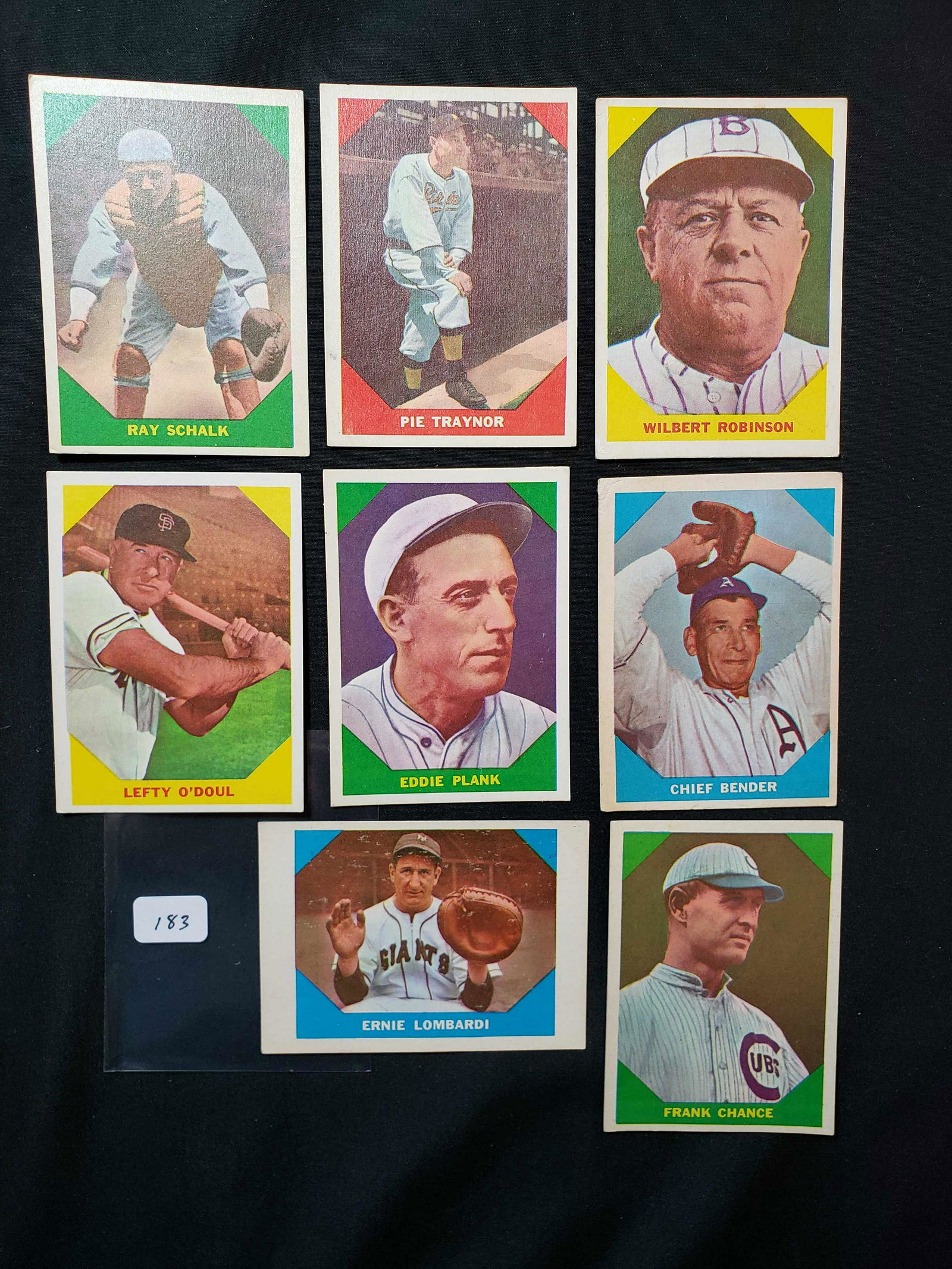 VINTAGE 1960 FLEER BASEBALL GREATS CARDS LOT (1 of 1)