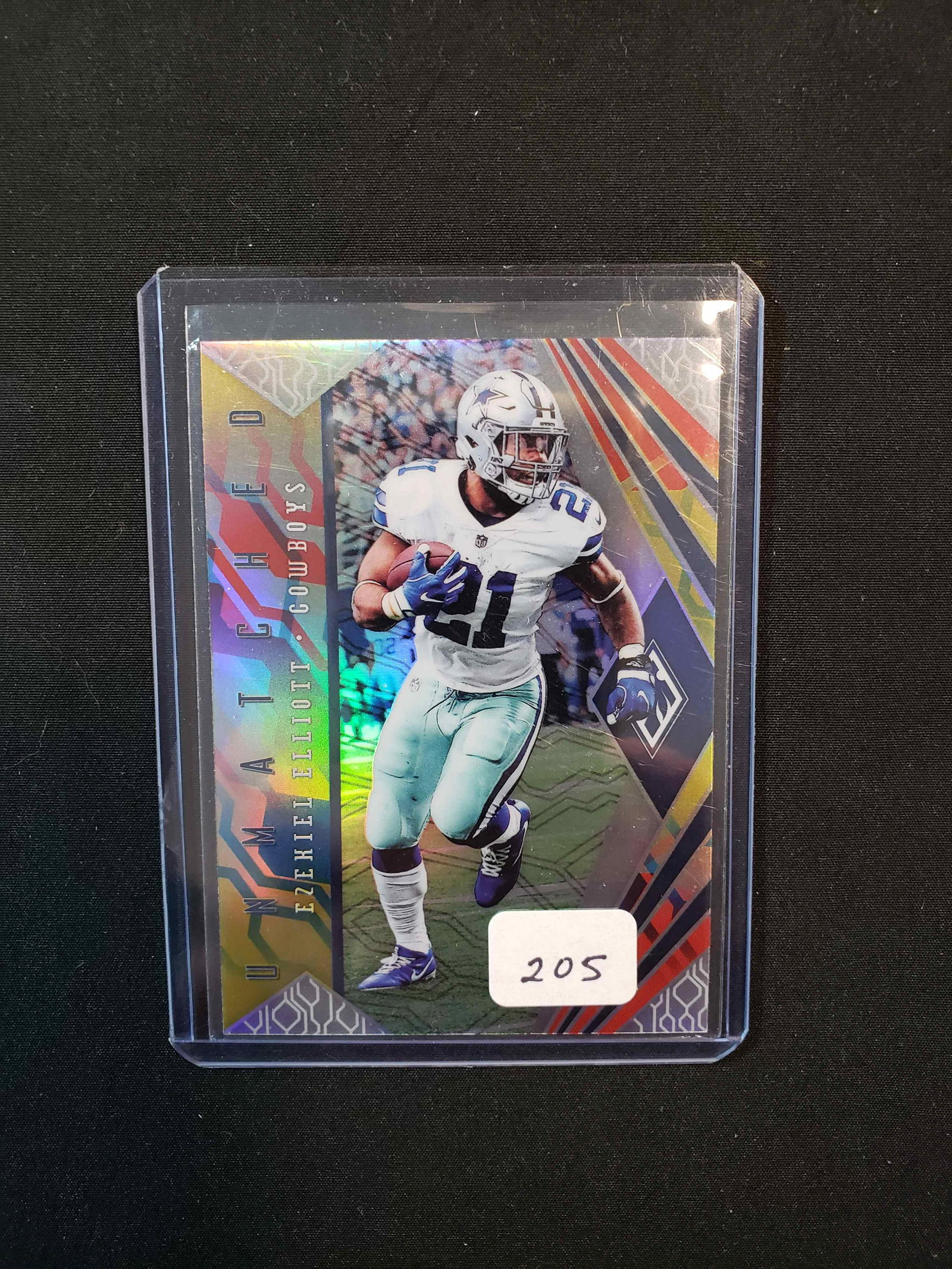 ZEKE ELLIOT DALLAS COWBOYS SILVER PARALLEL: ZEKE ELLIOT DALLAS COWBOYS SILVER PARALLEL
