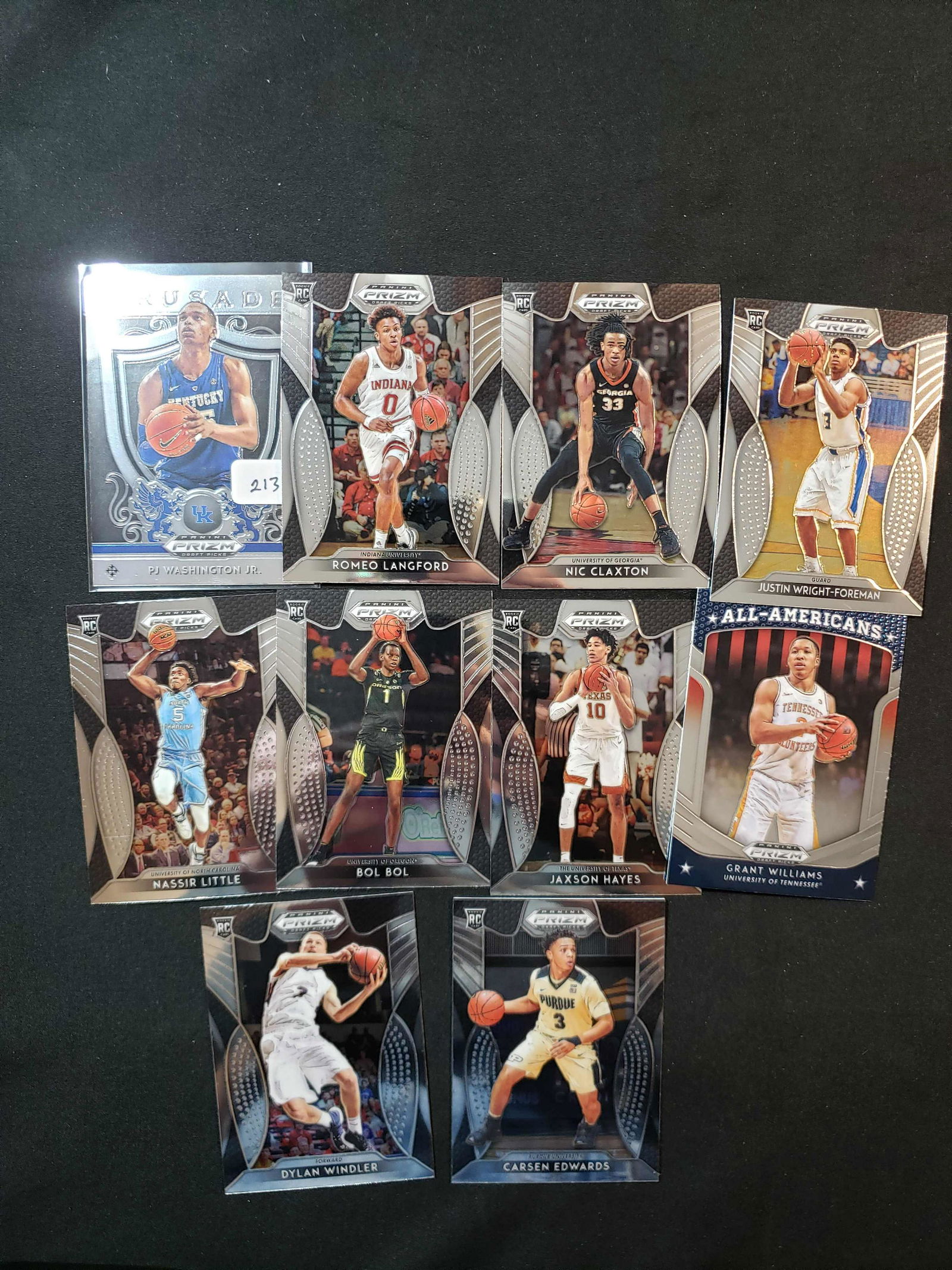 2019 PRIZM DRAFT PICKS ROOKIE CARD LOT (1 of 1)