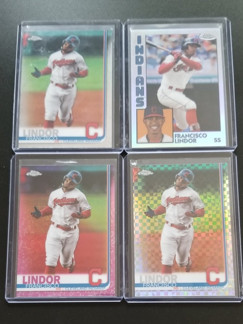 2019 Topps Chrome Francisco Lindor Lot (1 of 1)