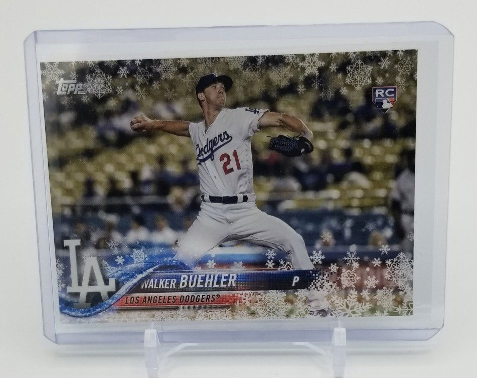 2018 Topps Walmart Holiday Mega Walker Buehler RC (1 of 1)