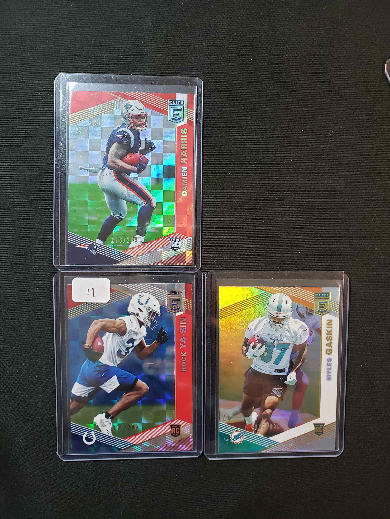 2019 ELITE FOOTBALL SERIAL NUMBERED ROOKIE LOT (1 of 1)