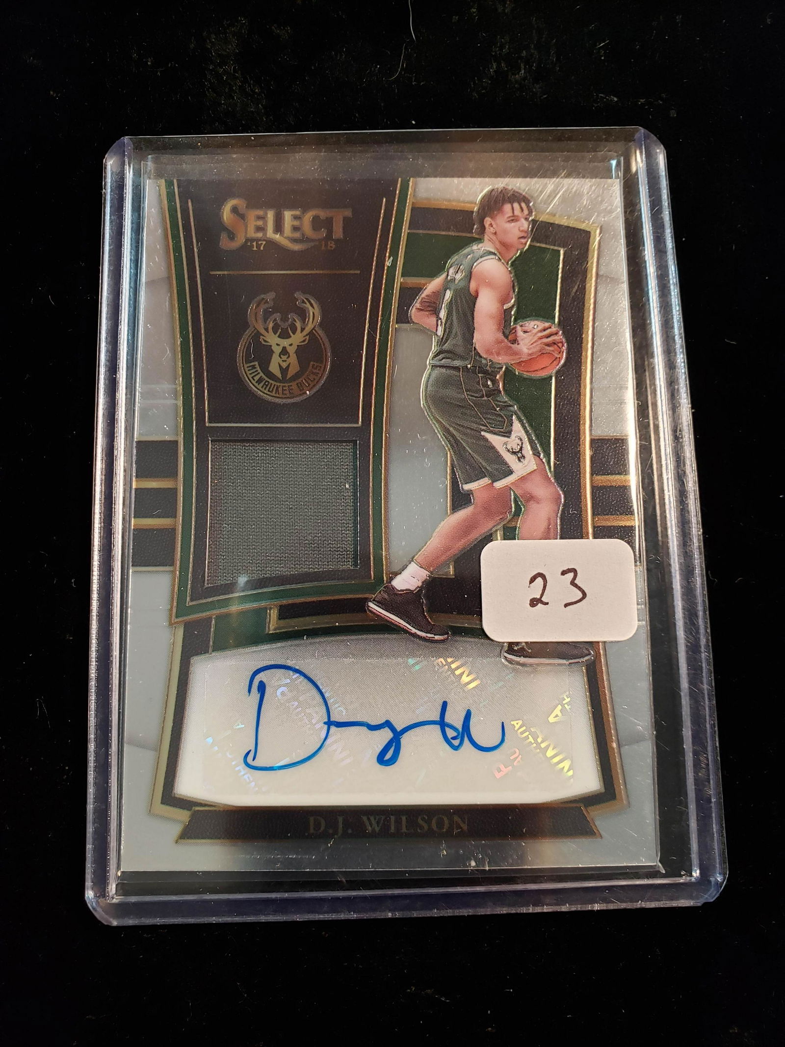2017-'18 SELECT BASKETBALL AUTOGRAPHED JERSEY CARD (1 of 1)