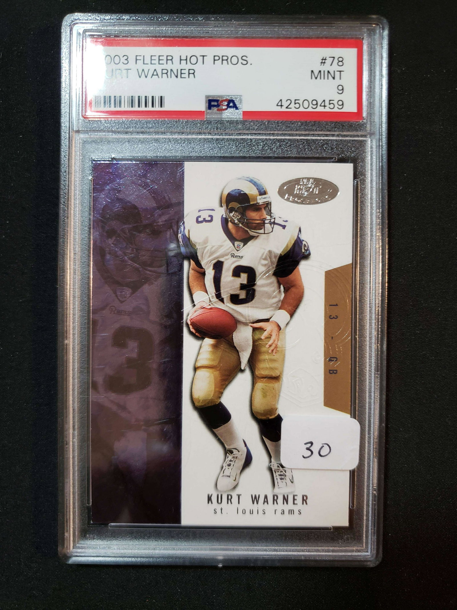 KURT WARNER NFL HALL OF FAMER PSA GRADED CARD (1 of 1)