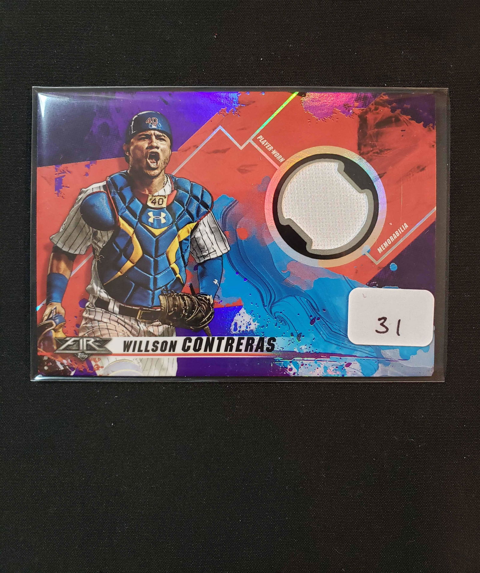 WILSON CONTRERAS CHICAGO CUBS NUMBERED JERSEY CARD (1 of 1)