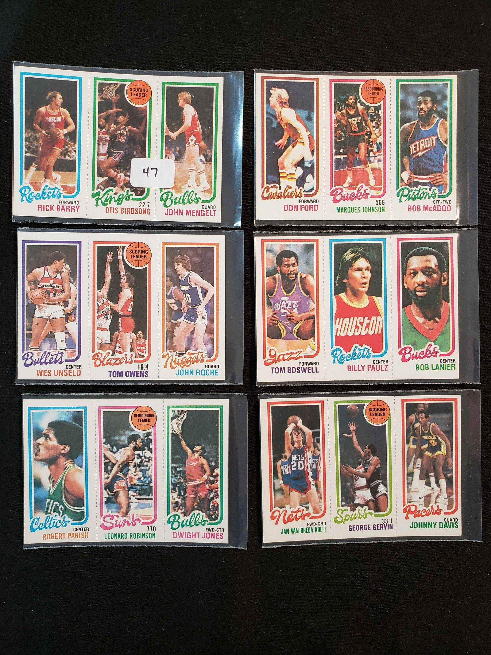 HIGHER GRADE 1980 TOPPS  NBA BASKETBALL CARDS (1 of 1)