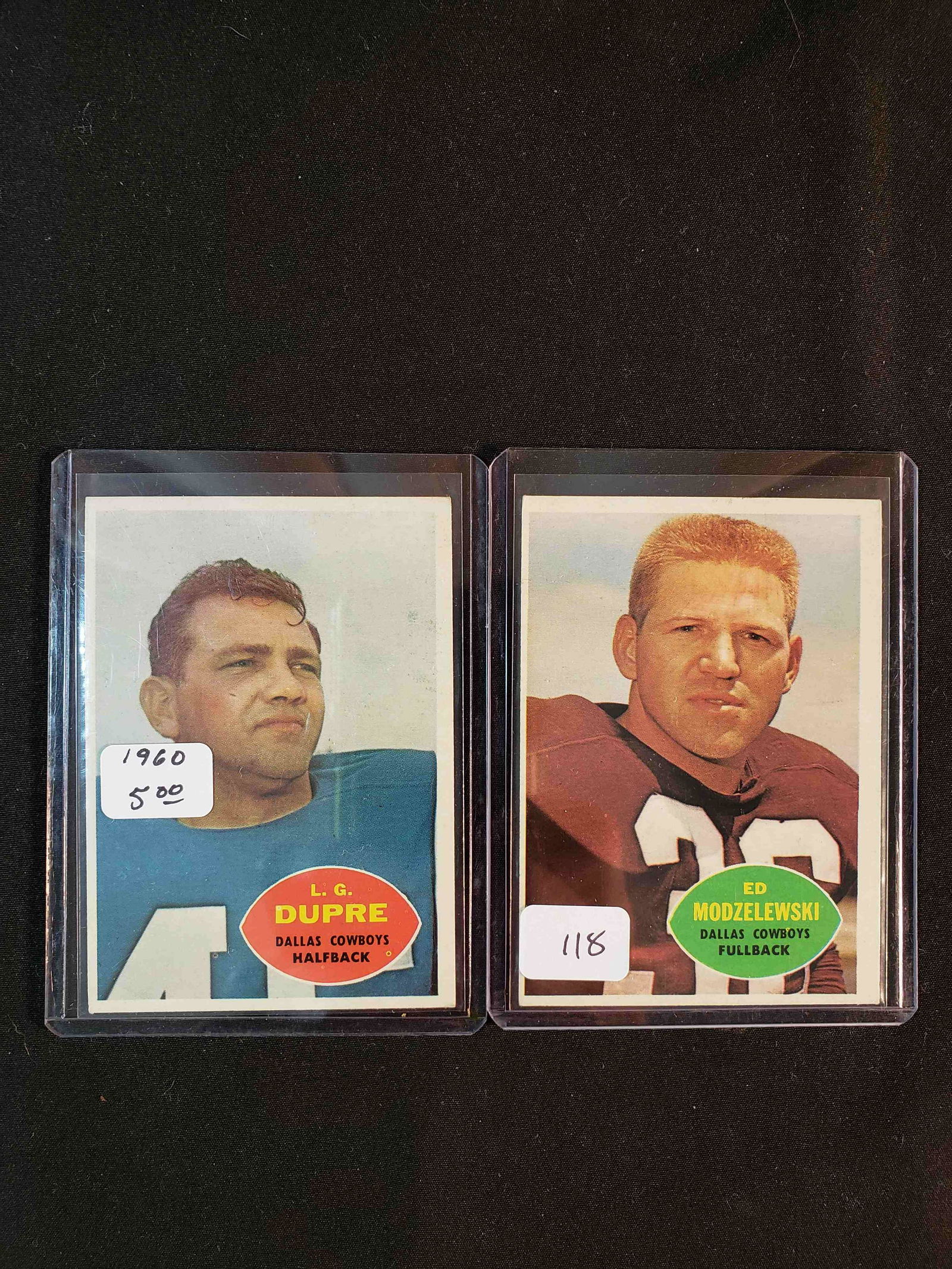 1960 DALLAS COWBOYS CARDS (1 of 1)