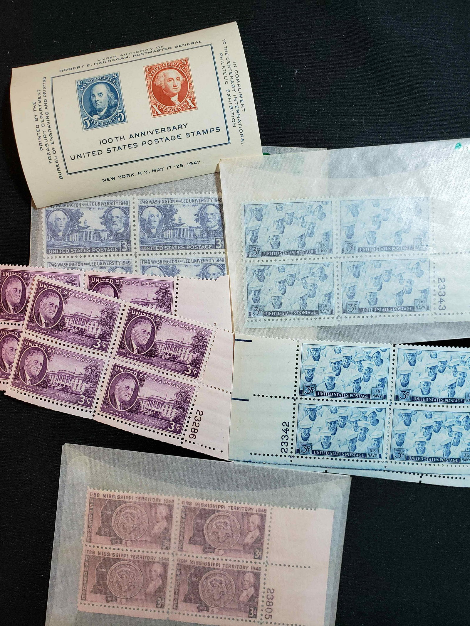 UNITED STATES POSTAGE STAMPS MINT PLATE BLOCKS (1 of 1)