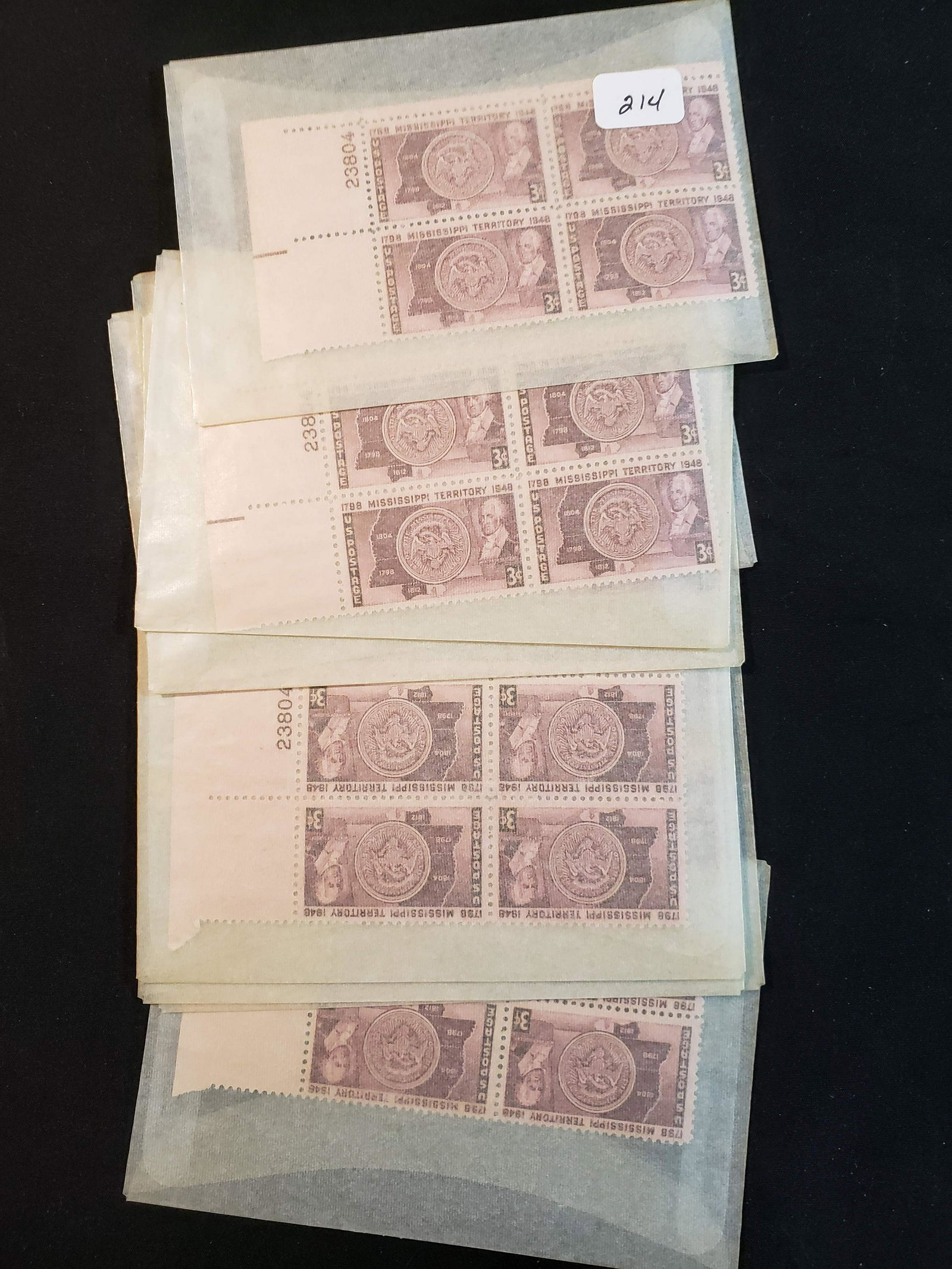 UNITED STATES POSTAGE STAMPS MINT PLATE BLOCKS (1 of 1)