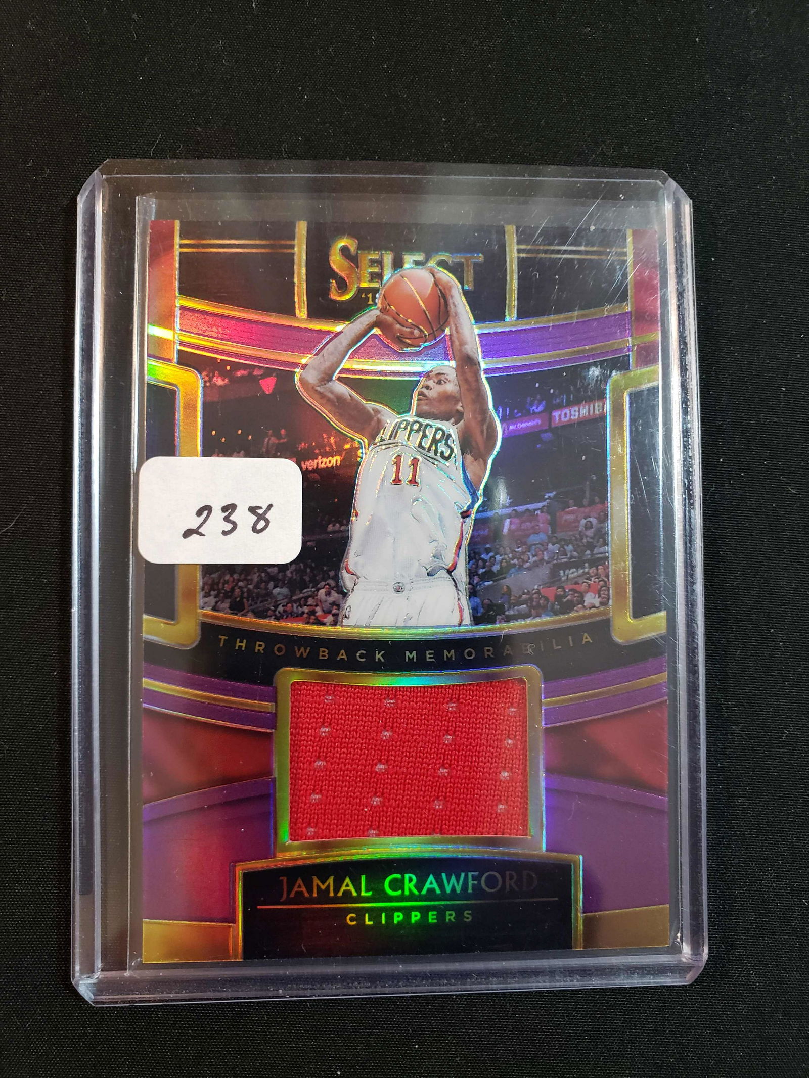 PANINI SELECT PRIZM BASKETBALL GAME USED JERSEY CARD (1 of 1)