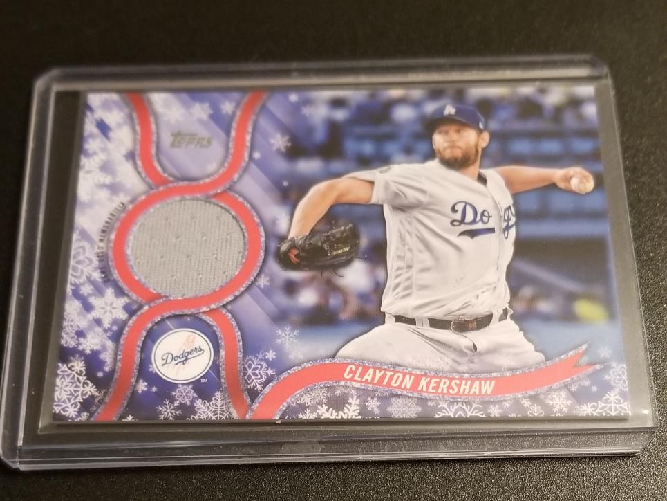 2018 Topps Walmart Holiday Clayton Kershaw Jersey Relic (1 of 2)