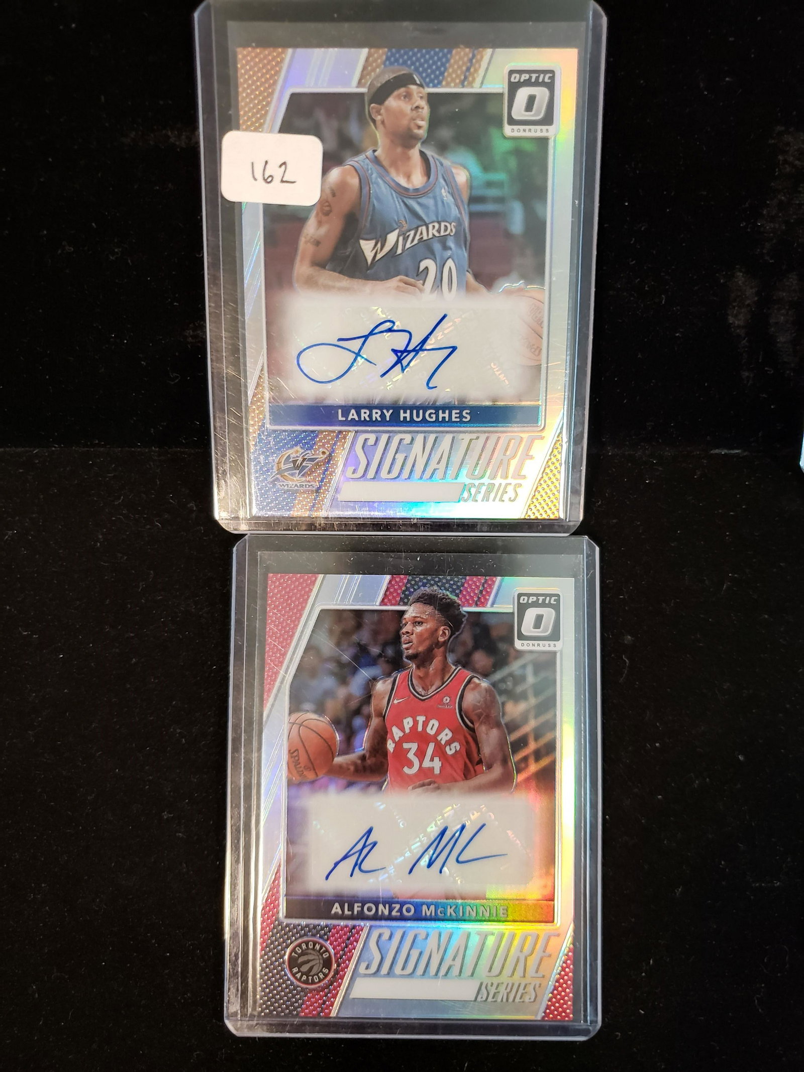 2017-'18 OPTIC BASKETBALL SIGNATURE SERIES: LARRY HUGHES AND ALFONSO MCKINNIE SILVER PRIZM AUTOGRAPHS