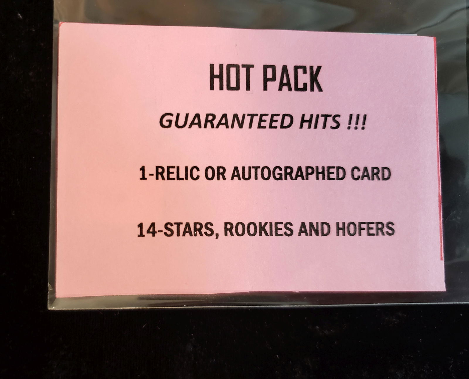 HOT PACK WITH 1 HIT PER PACK ON AVERAGE (1 of 1)