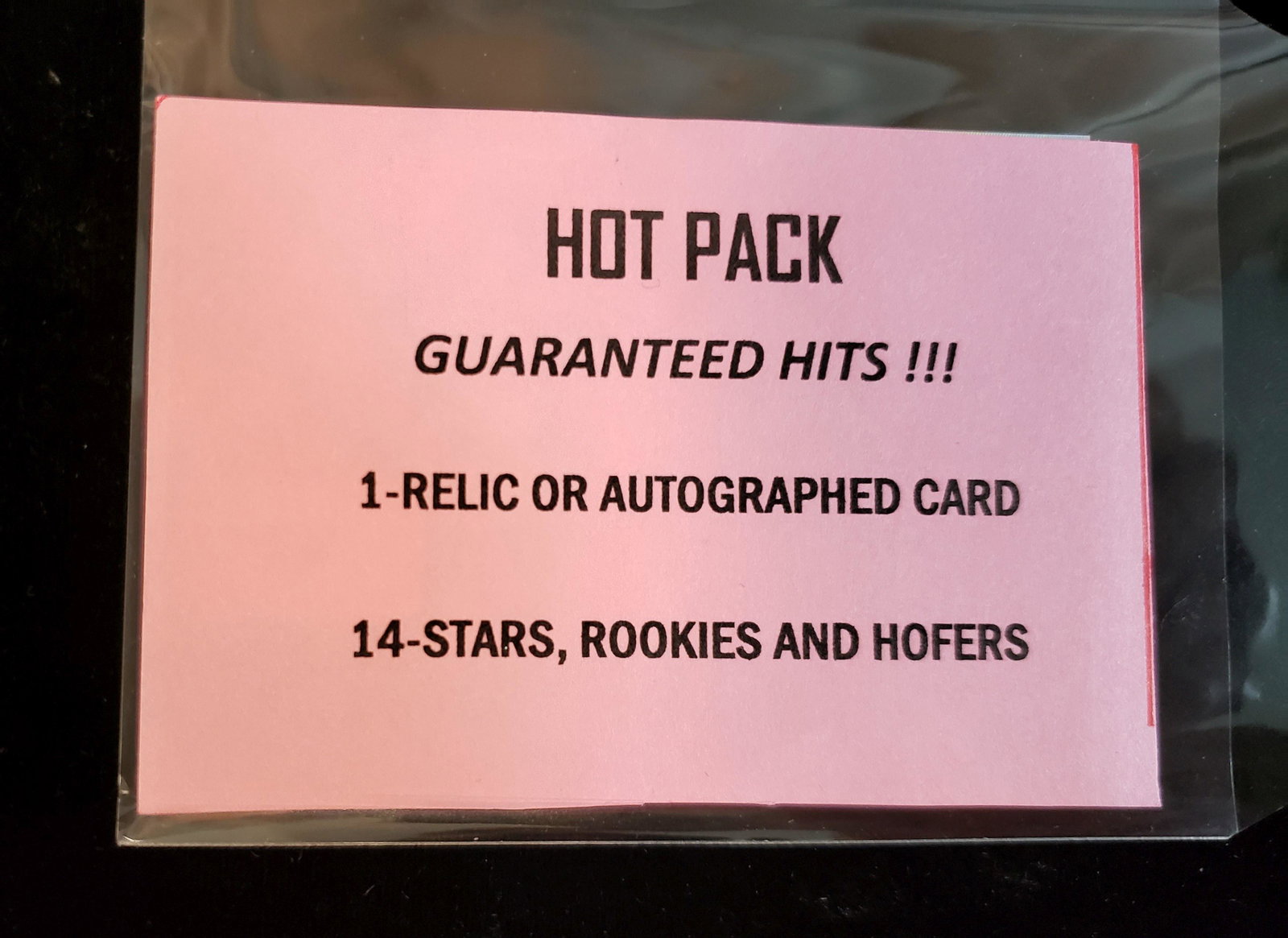 HOT PACK WITH 1 HIT PER PACK ON AVERAGE (1 of 1)