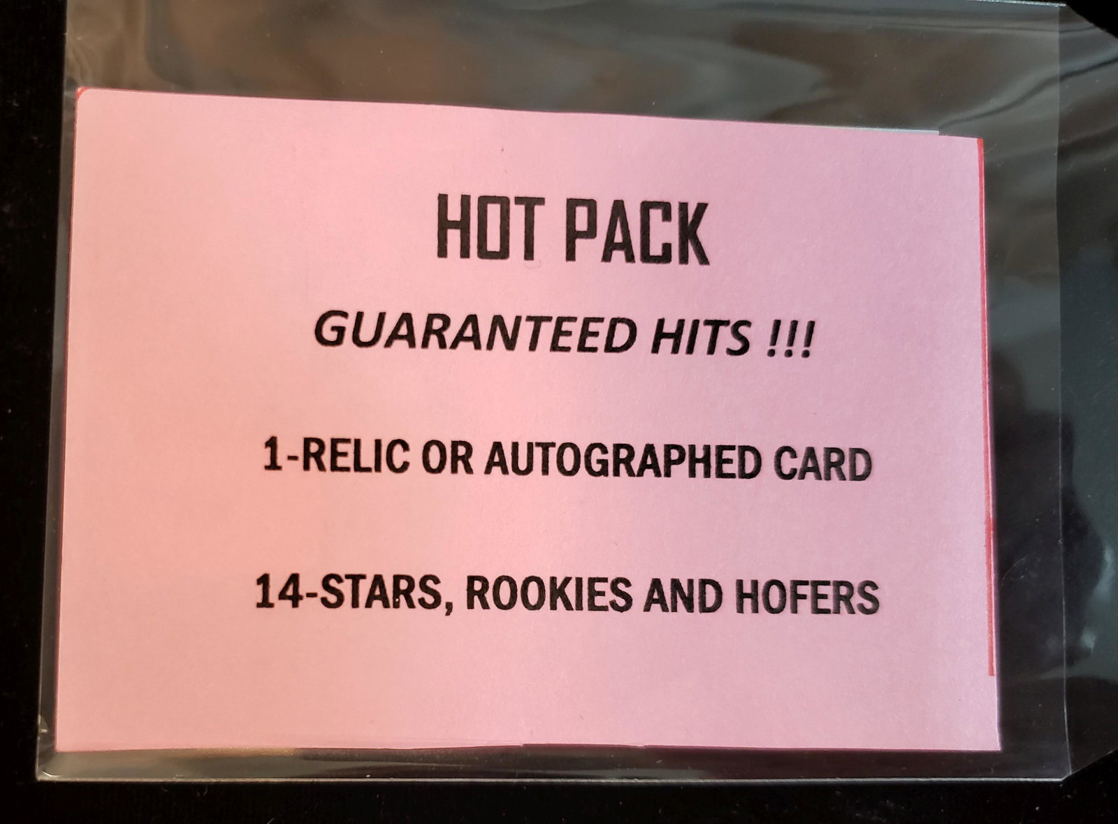 HOT PACK WITH 1 HIT PER PACK ON AVERAGE (1 of 1)