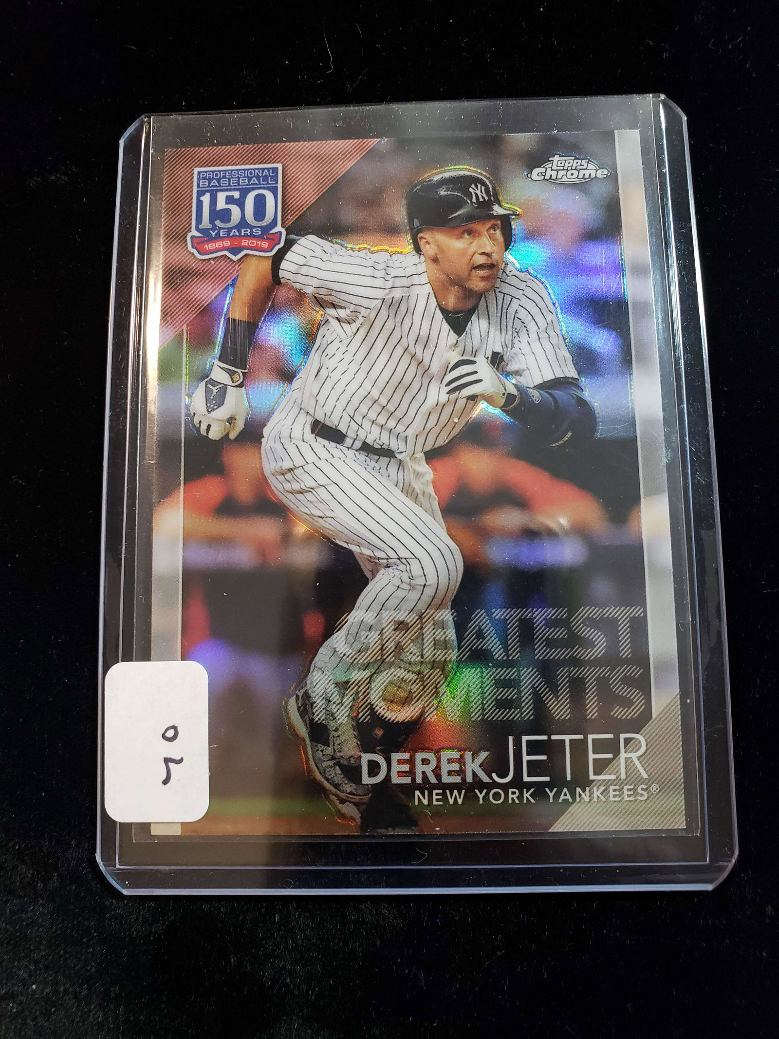 TOPPS 150 GREATEST MOMEMENTS REFRACTOR INSERT (1 of 1)