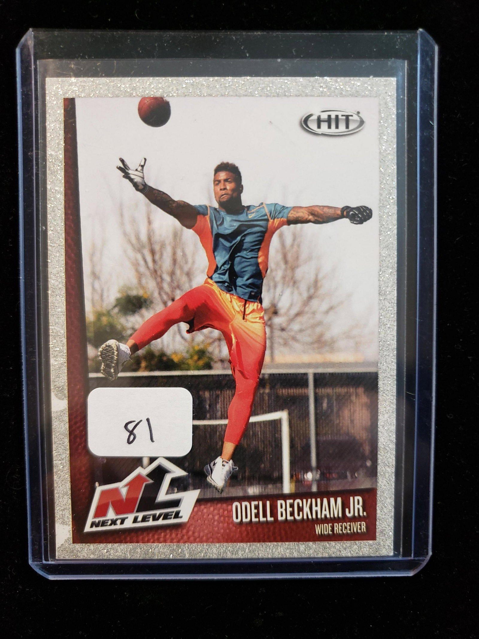 ODELL BECKHAM JR. SILVER SPARKLE ROOKIE CARD (1 of 1)