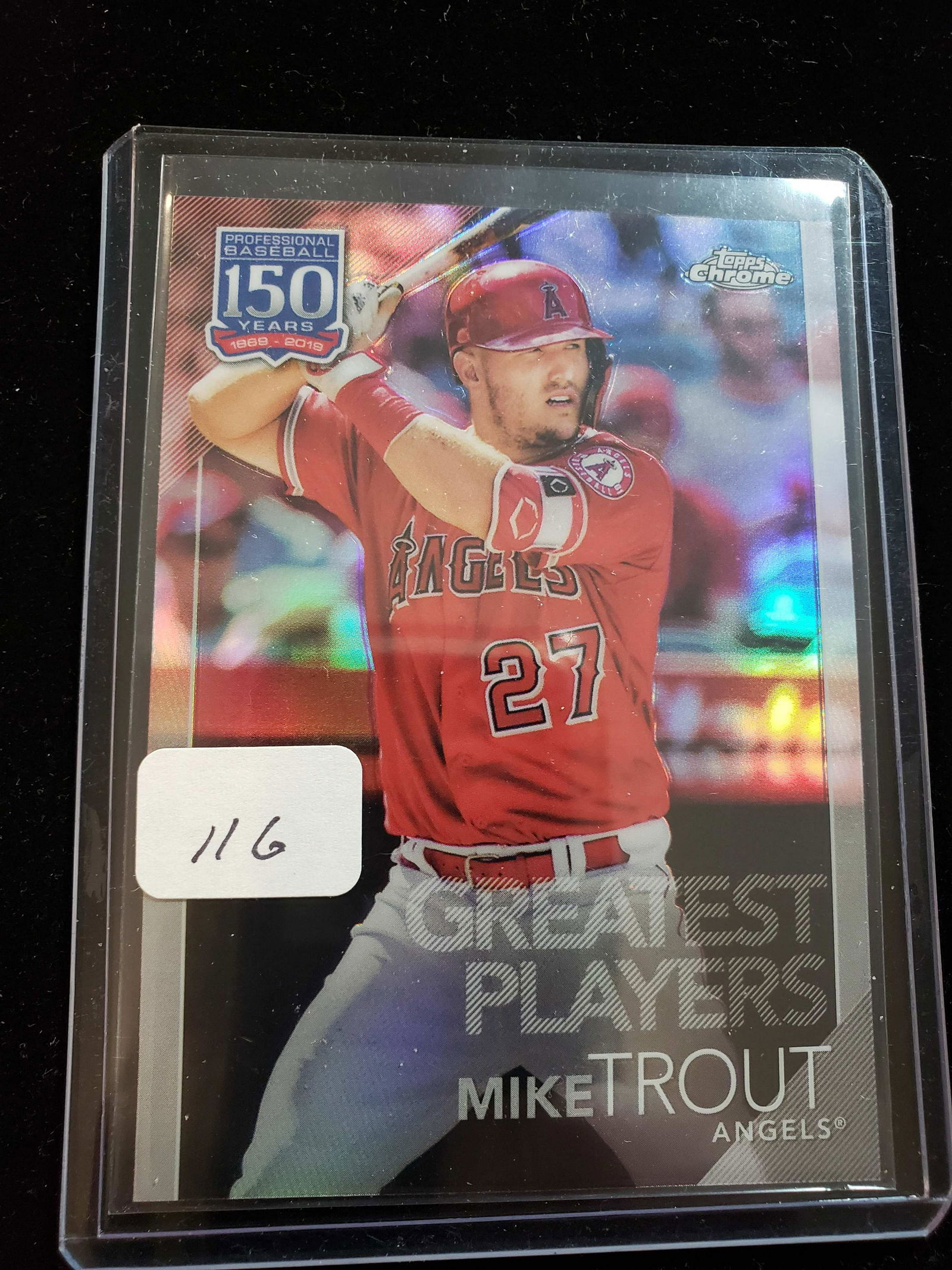 MIKE TROUT 2019 TOPPS BASEBALL INSERT CARD (1 of 1)