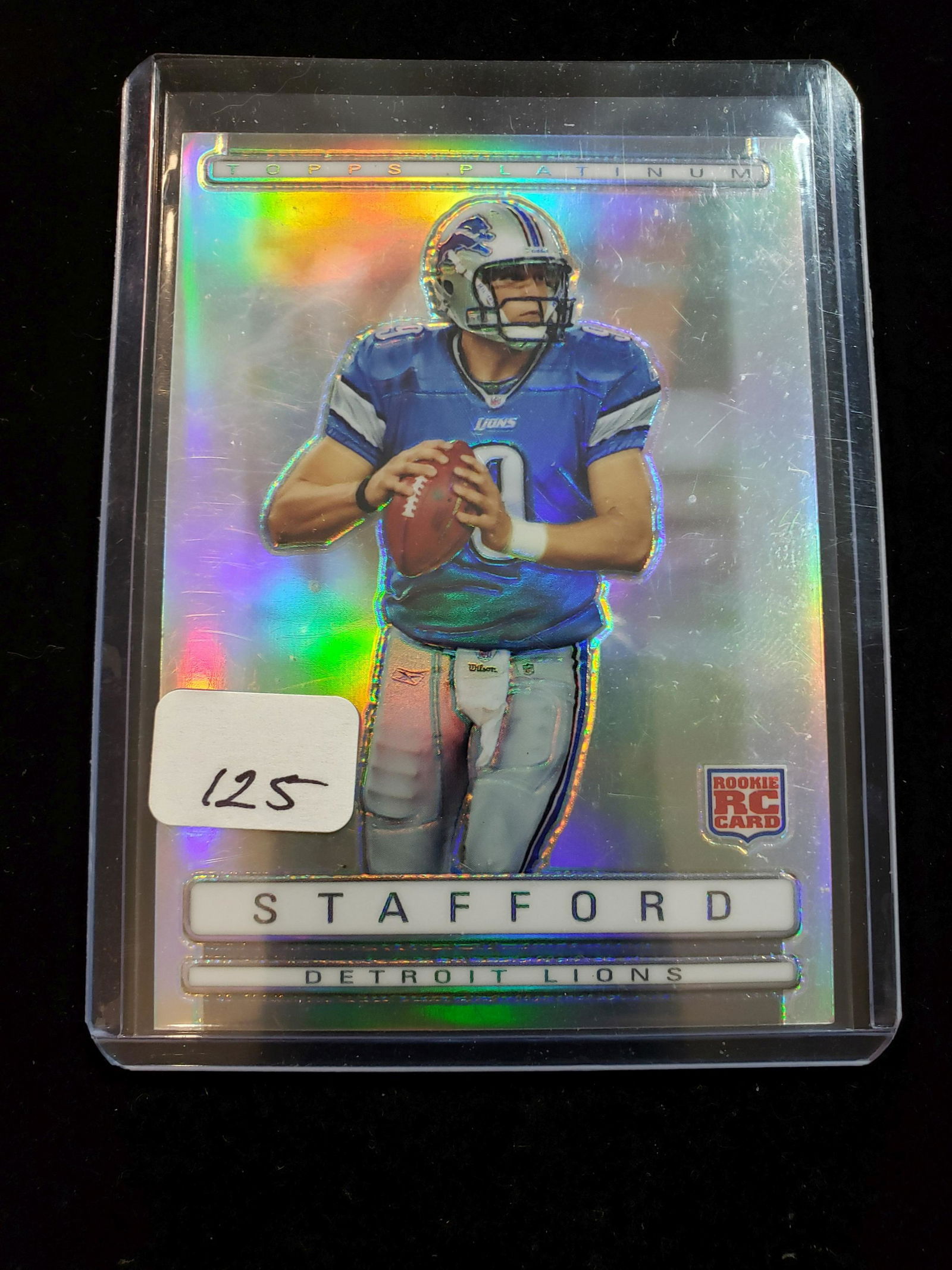 MATTHEW STAFFORD DETROIT LIONS ROOKIE CARD (1 of 1)