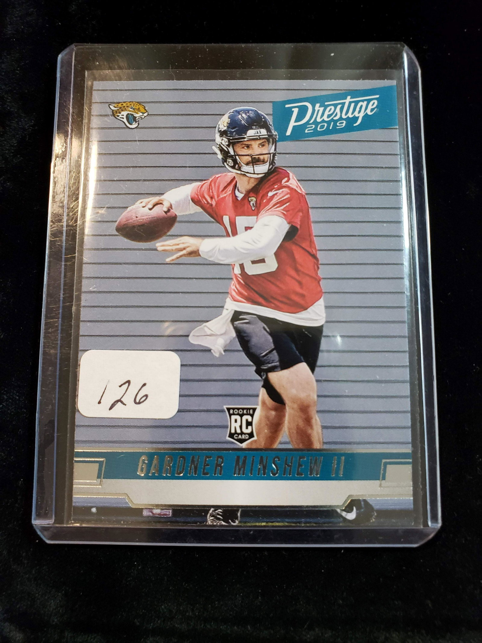 "THE MUSTACHE" GARDNER MINSHEW II ROOKIE CARD (1 of 1)