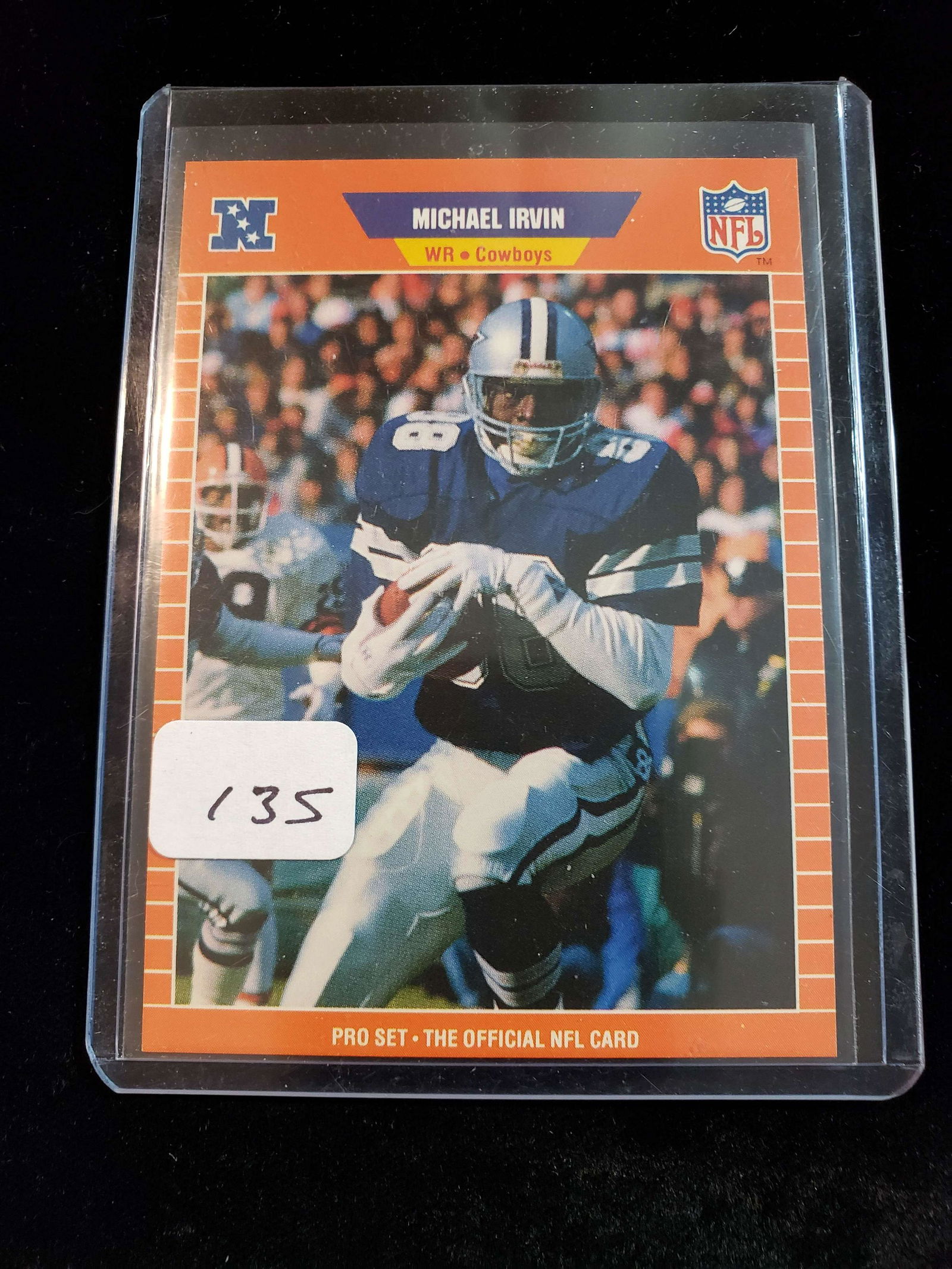 1989 NFL PROSET MICHAEL IRVIN ROOKIE CARD (1 of 1)
