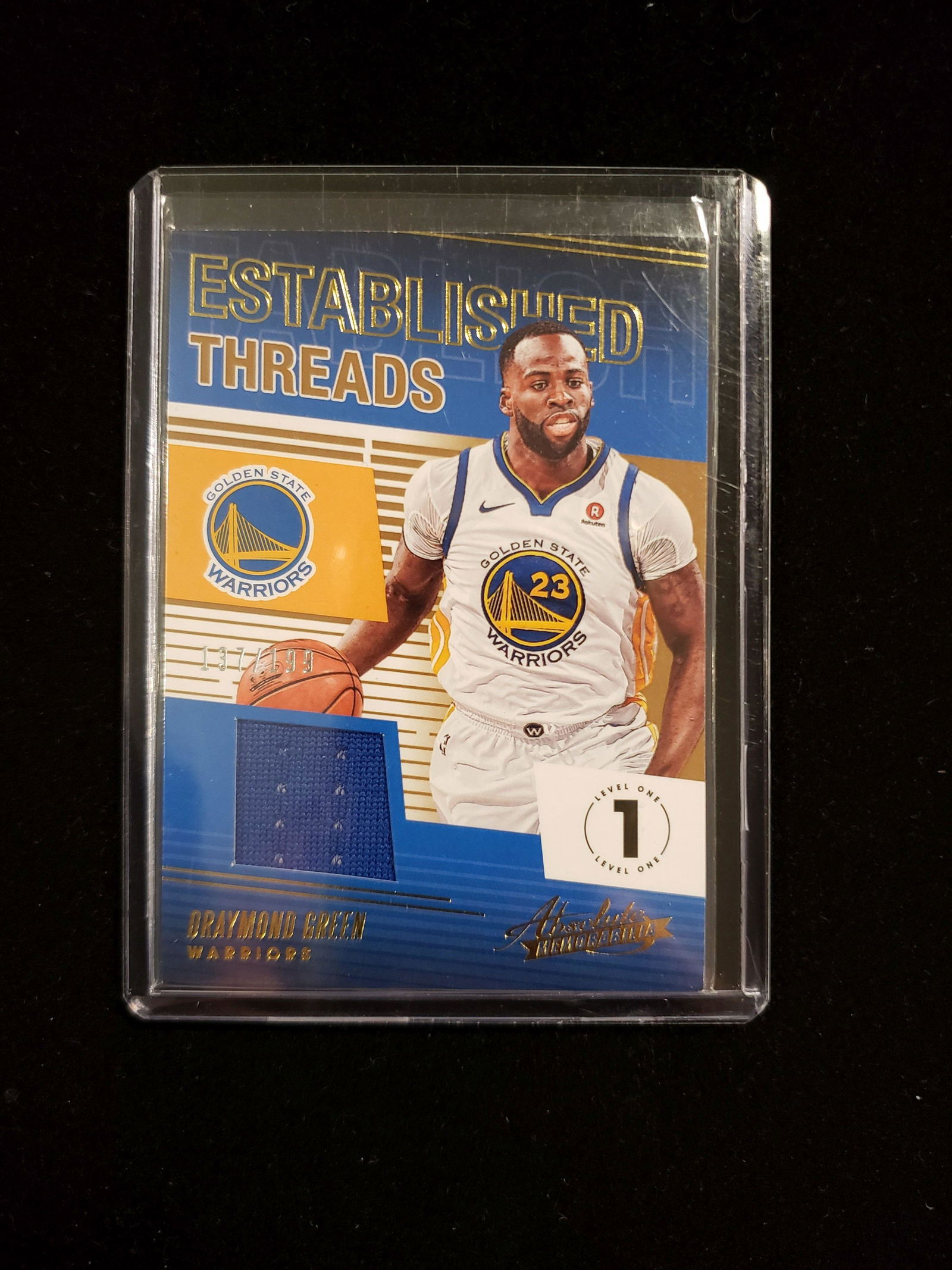 DRAYMOND GREEN GOLDEN STATE WARRIORS JERSEY CARD (1 of 1)