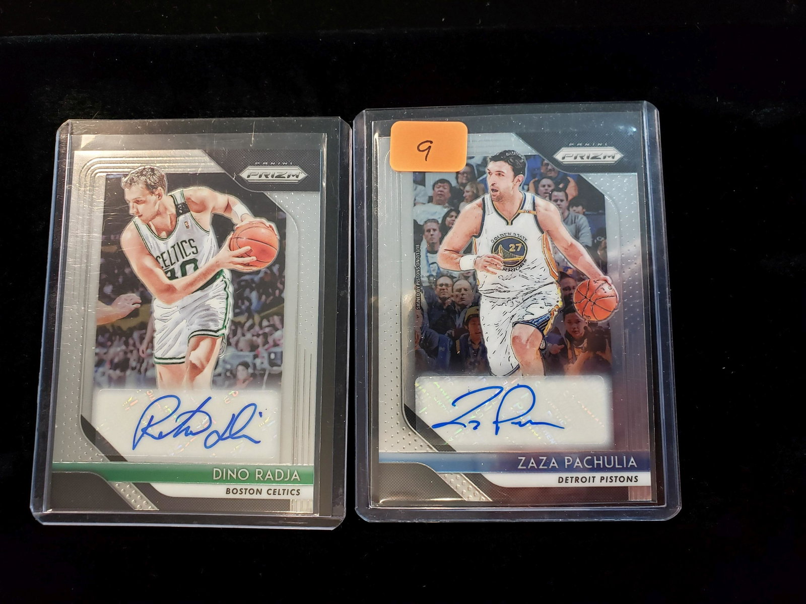 Autographed NBA basketball card: Celtic legend Dino Roger And zaza Petrolia Golden State Warriors