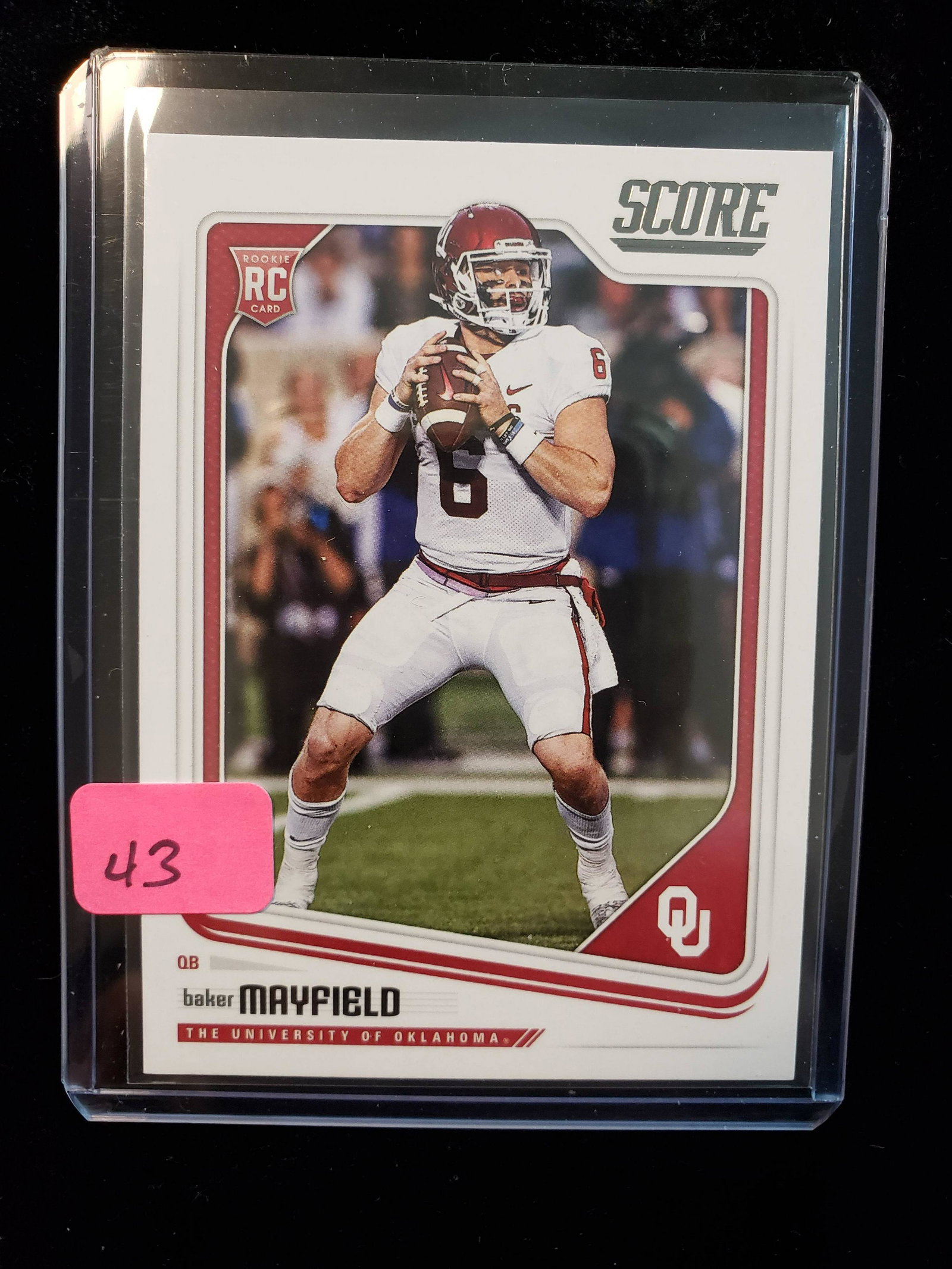 BAKER MAYFIELD ROOKIE CARD: Baker Mayfield rookie card Oklahoma sooners Cleveland Browns