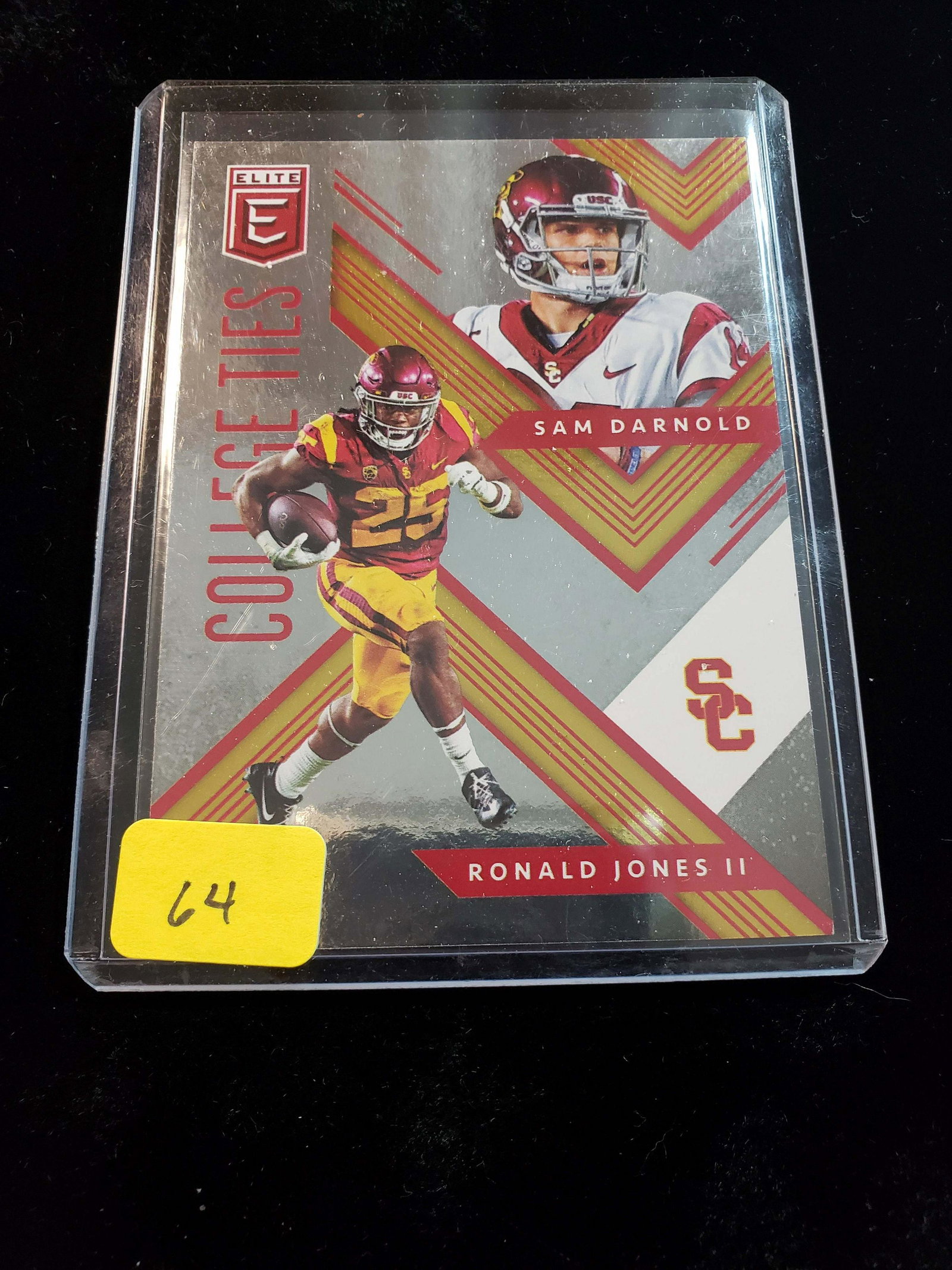 NFL rookie football cards: SAM DARNOLD USC TROJANS, NY JETS ROOKIE INSERT CARD