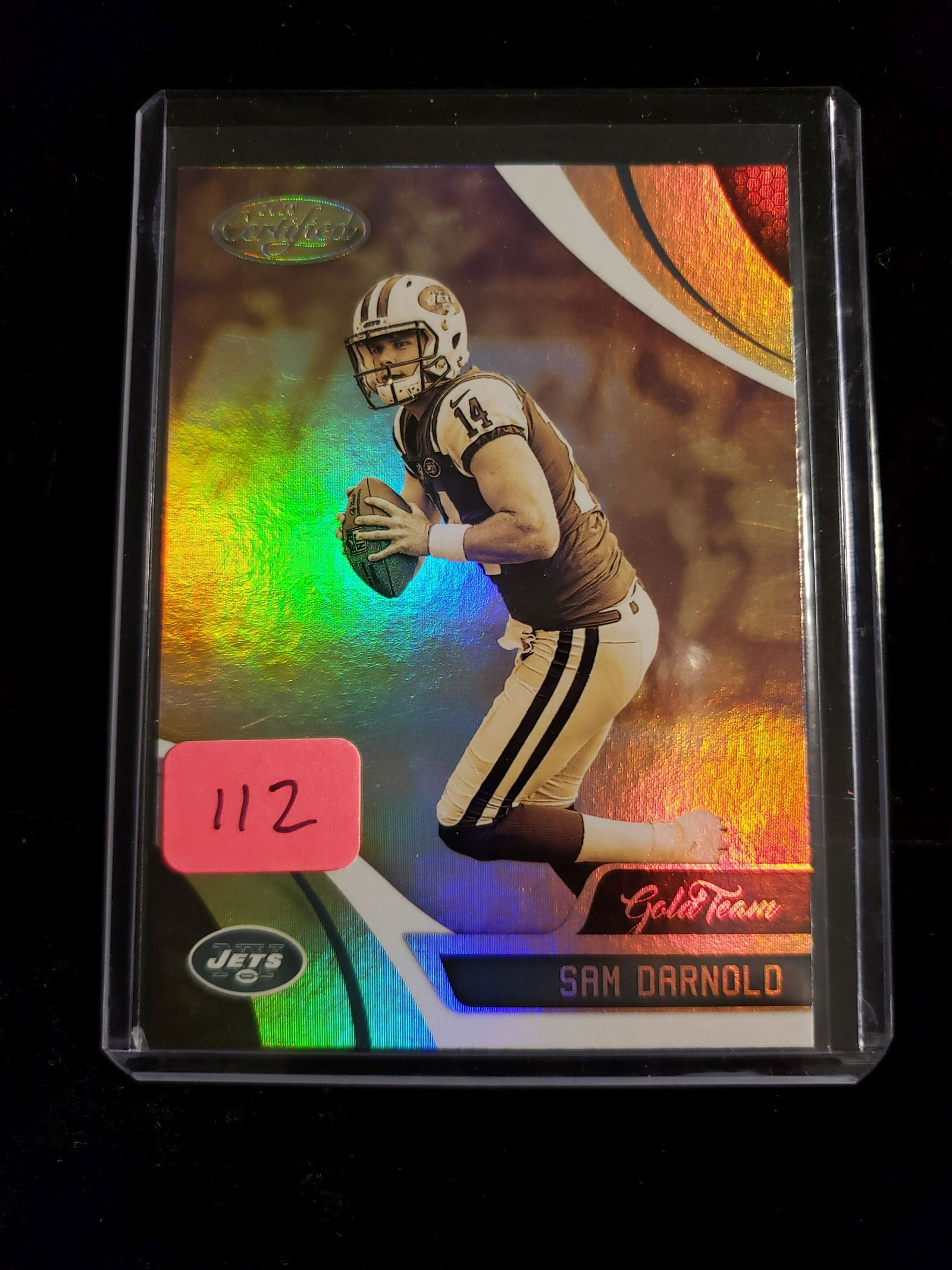 2018 PANINI CERTIFIED GOLD TEAM SAM DARNOLD ROOKIE: 2018 PANINI CERTIFIED GOLD TEAM SAM DARNOLD ROOKIE INSERT