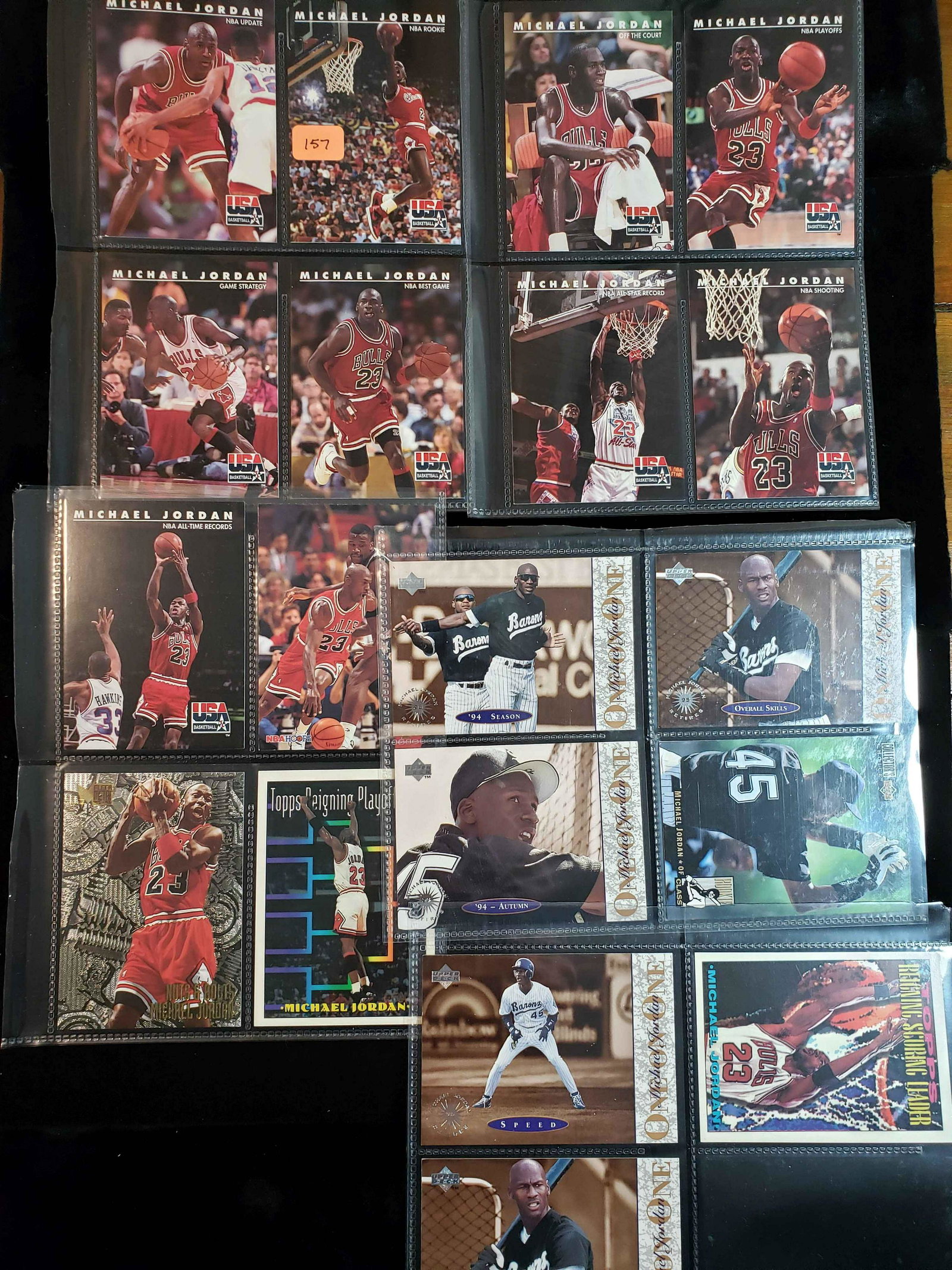 MICHAEL JORDAN BASKETBALL CARD COLLECTION: MICHAEL JORDAN CHICAGO BULLS 19 DIFFERENT CARDS