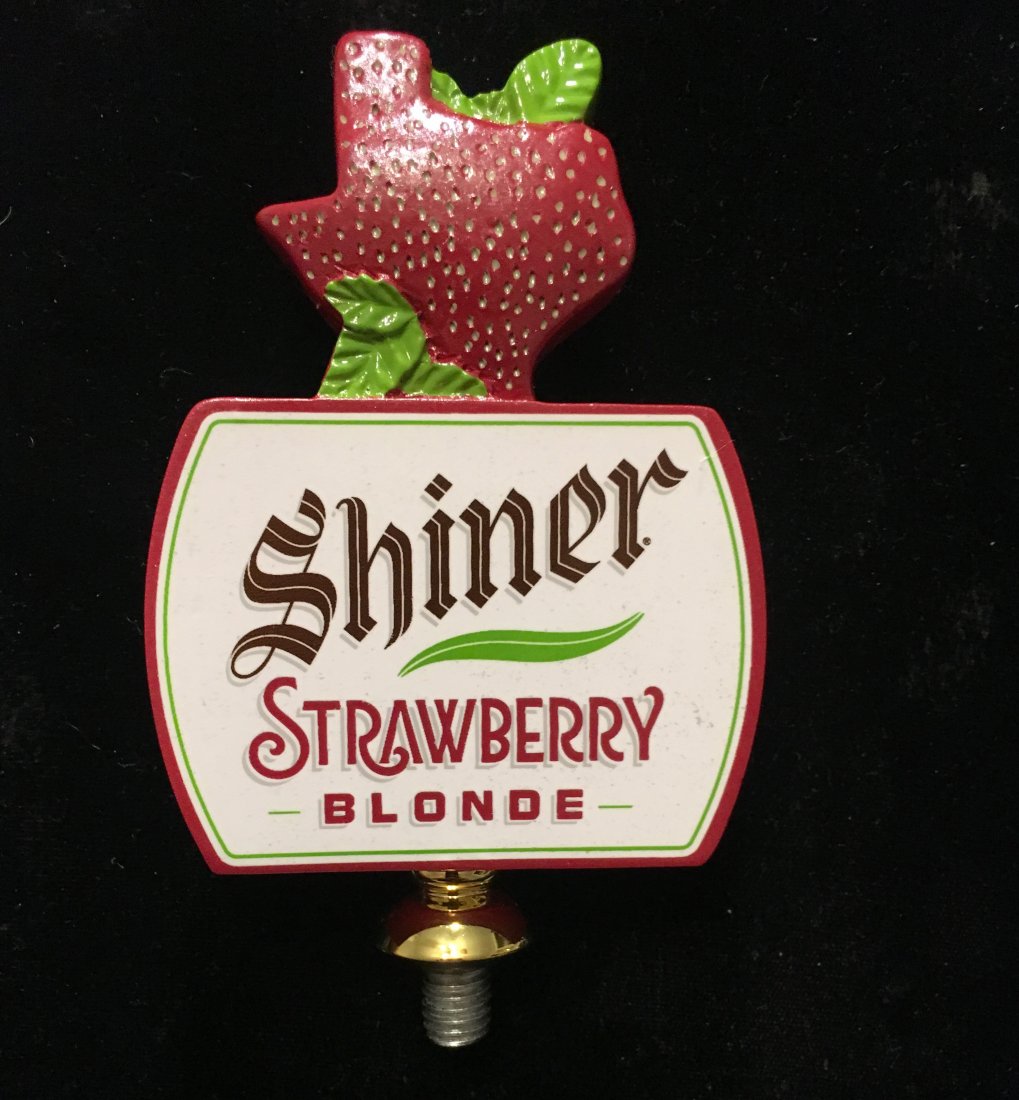 SHINER BEER TAP PULL HANDLE BRAND NEW: Shiner Strawberry Blonde Beer Tap Handle ~ Spoetzl Brewery In Texas