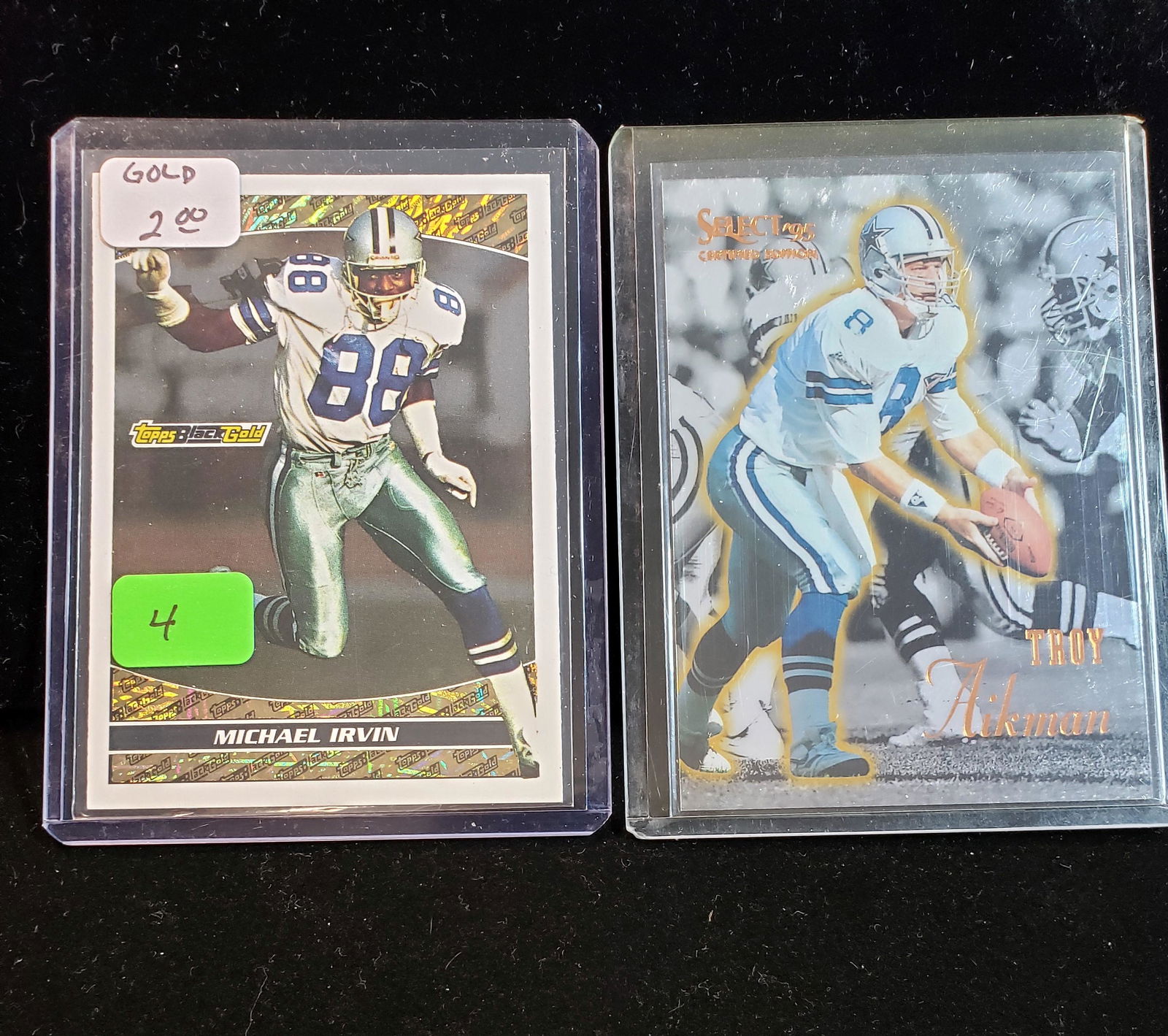 1990'S DALLAS COWBOYS GREATS MIKE IRVIN AND TROY AIKMAN (1 of 1)