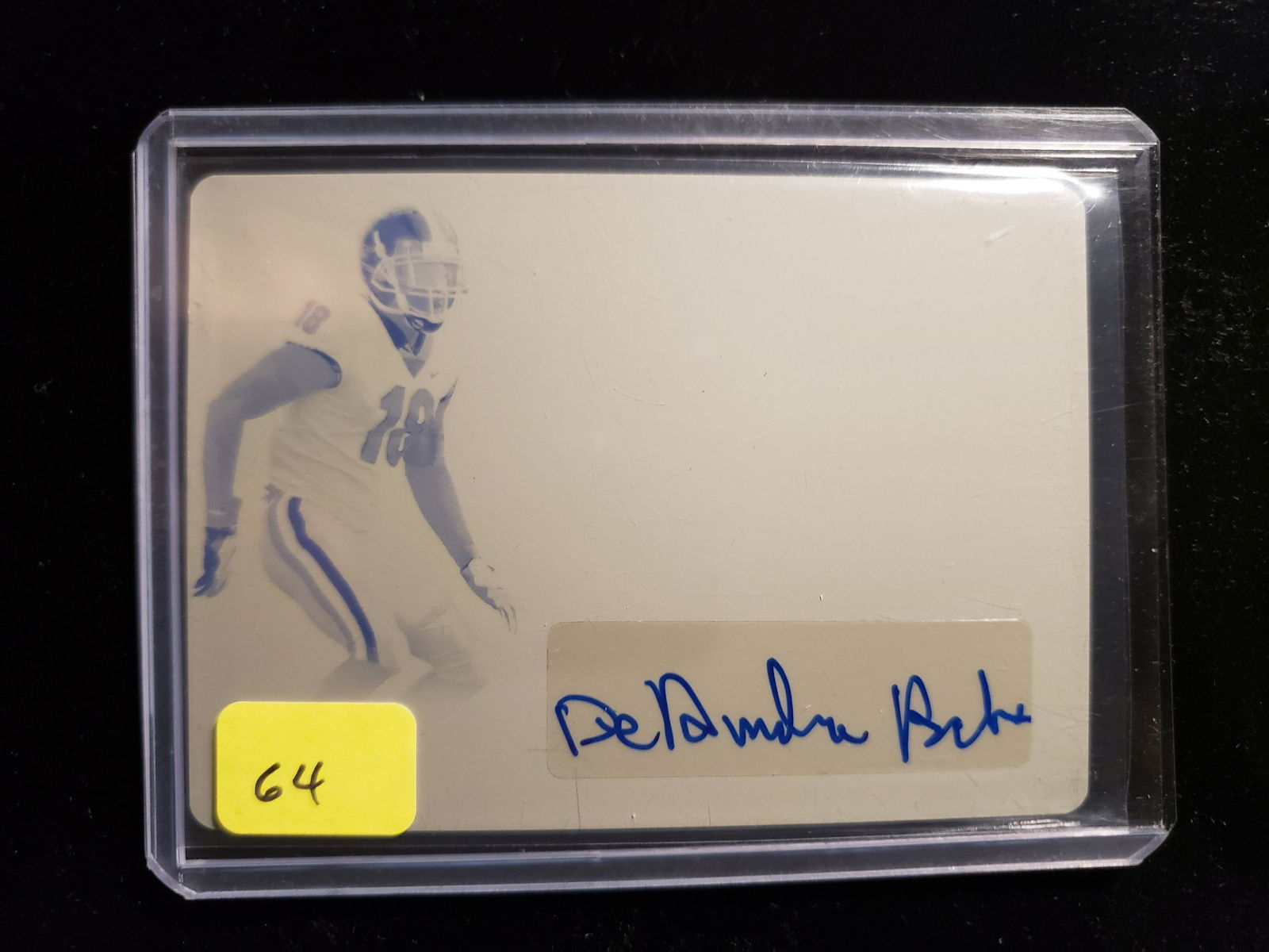 1/1 YELLOW PRINTING PLATE ROOKIE AUTOGRAPH Football (1 of 1)