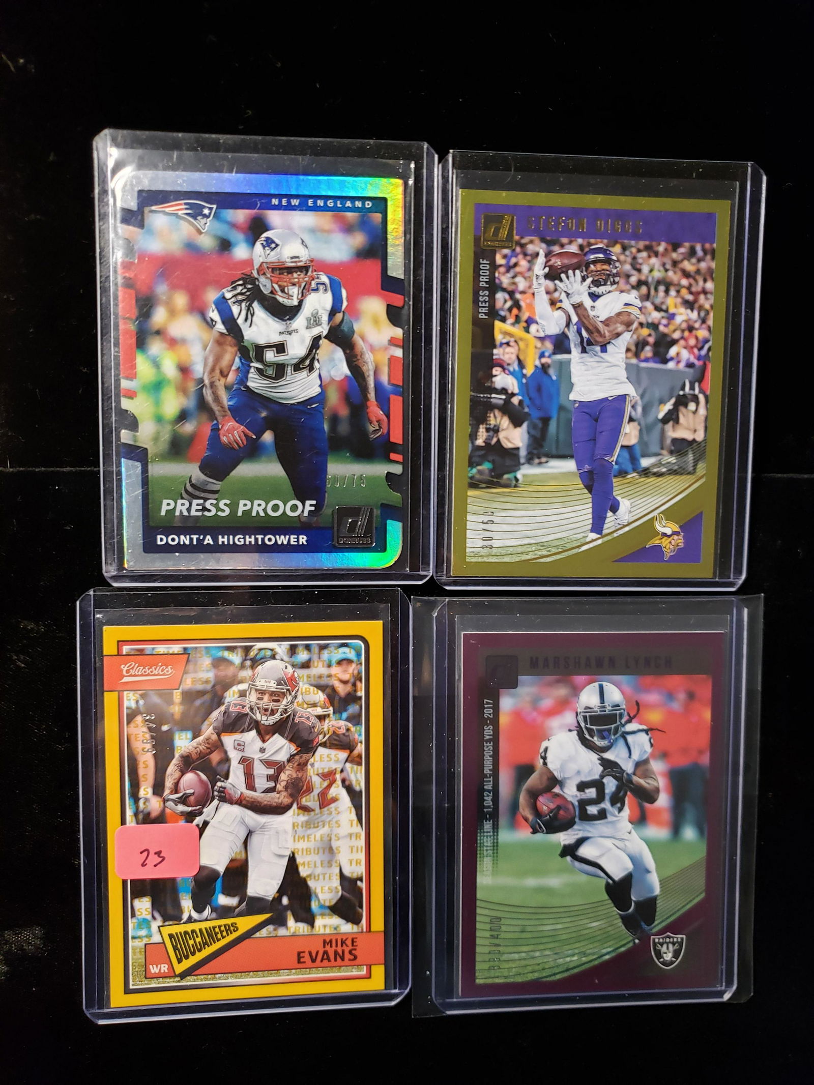 NFL FOOTBALL SERIAL NUMBERED CARD LOT (1 of 1)
