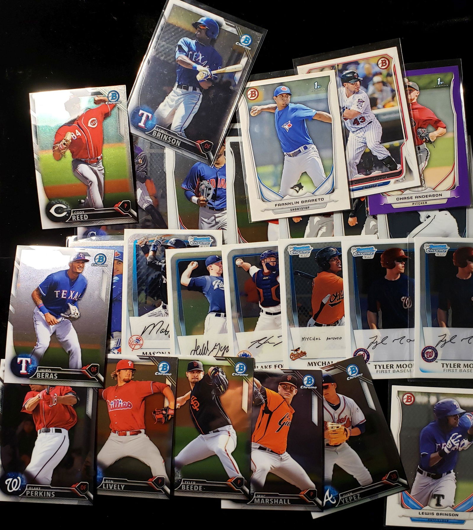 BOWMAN BASEBALL ROOKIE AND PROSPECTS LOT (1 of 1)