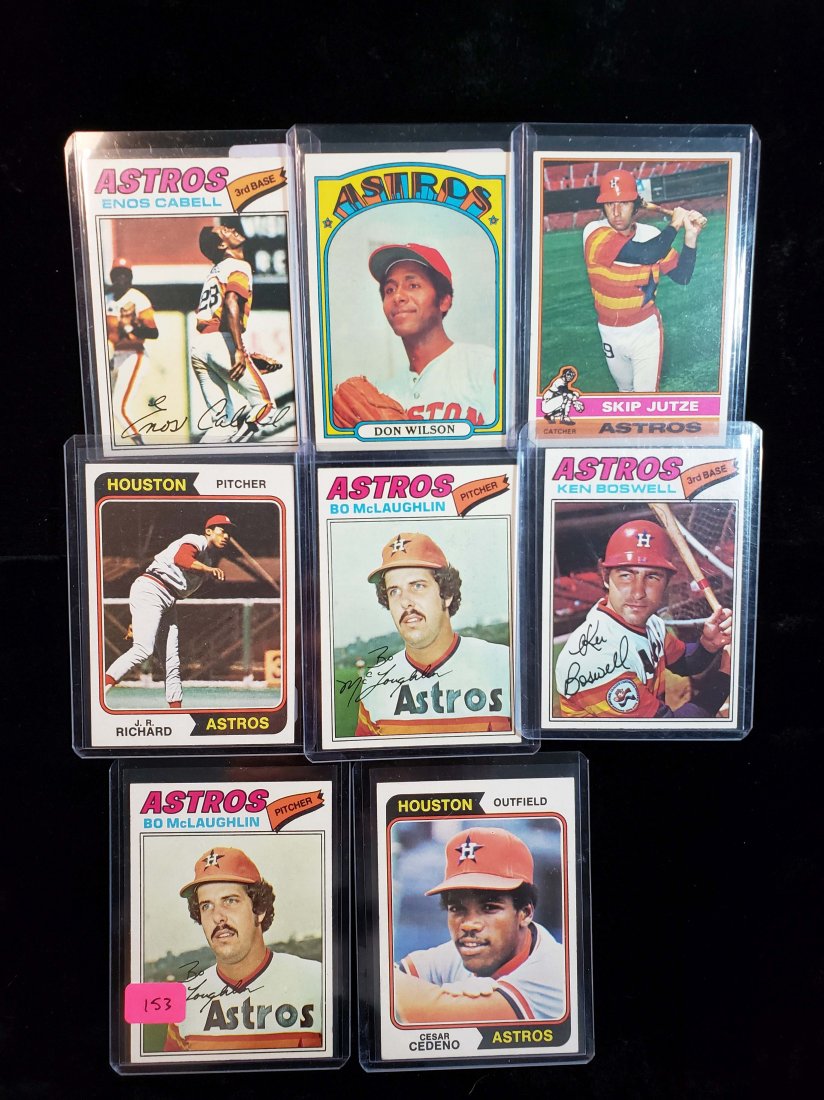 VINTAGE HOUSTON ASTROS BASEBALL CARDS MINT (1 of 1)