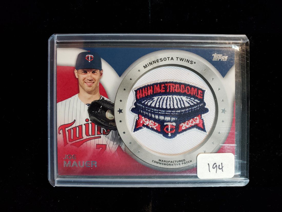 JOE MAUER TWINS METRODOME PATCH CARD (1 of 1)