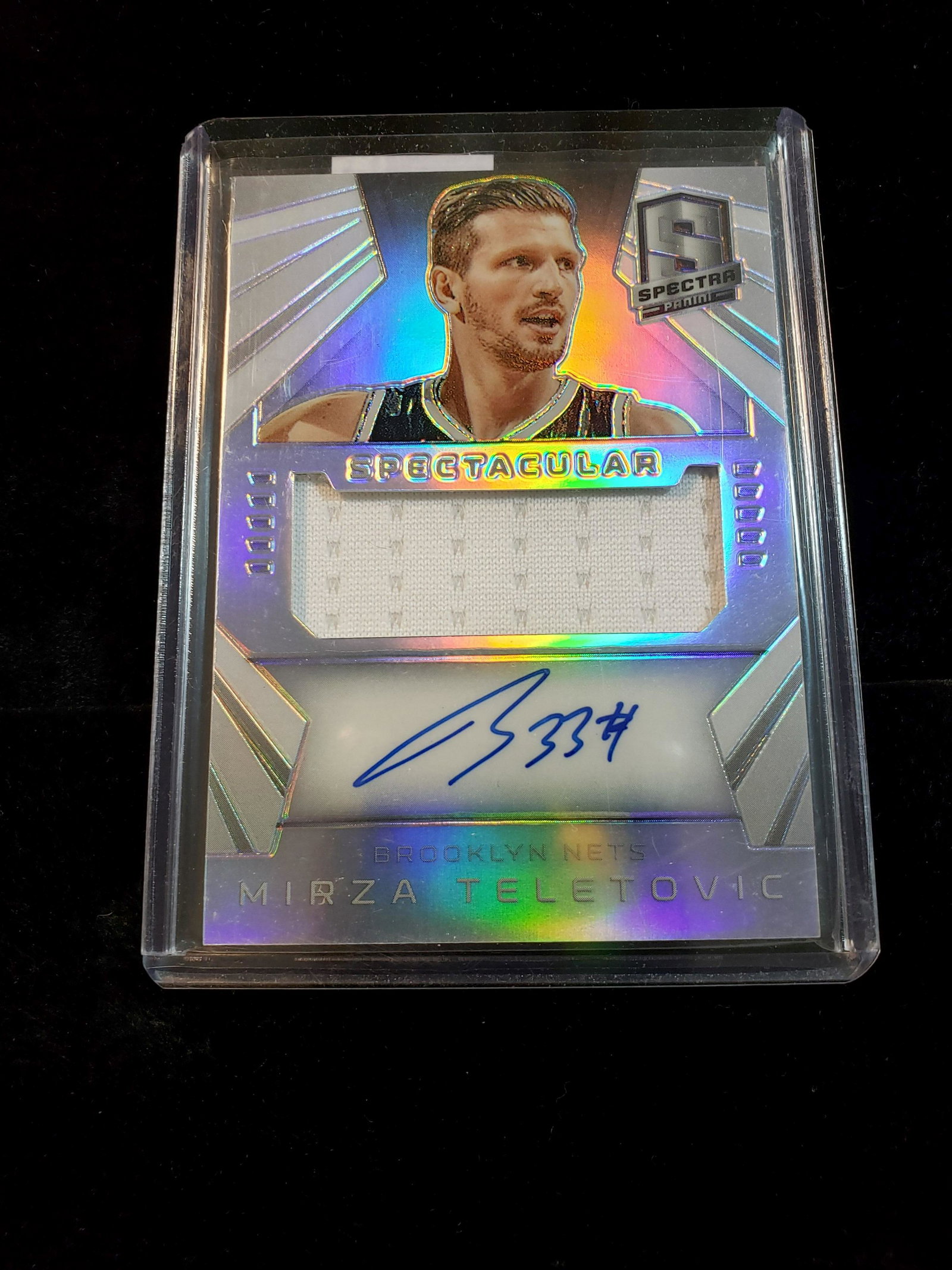 MIRZA TELETOVIC JUMBO SWATCH AUTOGRAPH: SPECTRA SPECTACULAR NUMBERED 066/149