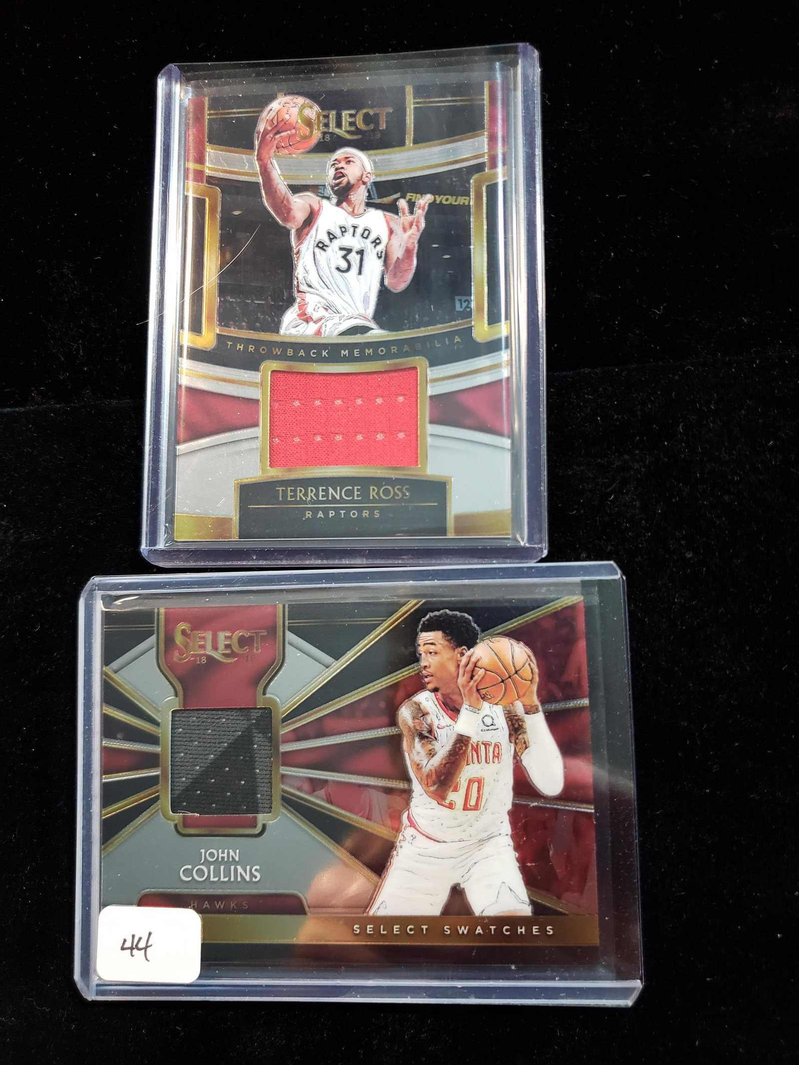 LOT OF 2 BASKETBALL JERSEY RELIC CARDS (1 of 1)