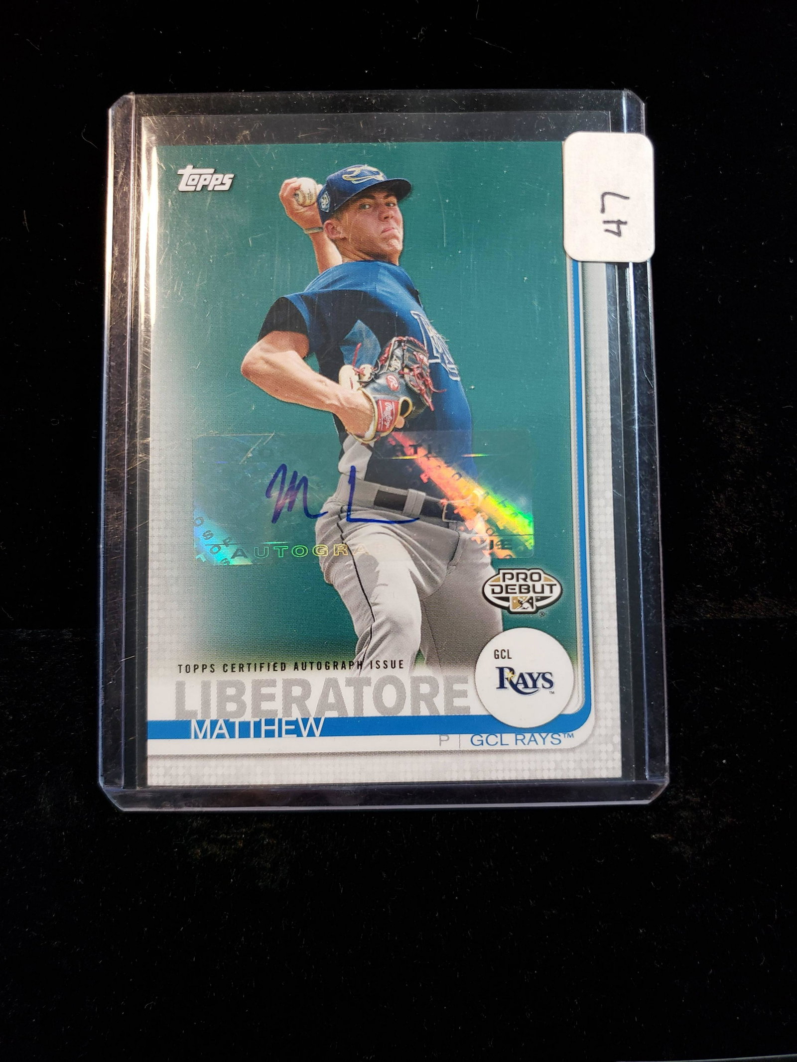 2019 TOPPS PRO DEBUT ROOKIE AUTOGRAPHED CARD (1 of 1)
