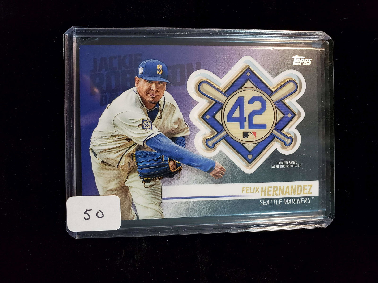 FELIX HERNANDEZ MARINERS JACKIE ROBINSON DAY PATCH (1 of 1)