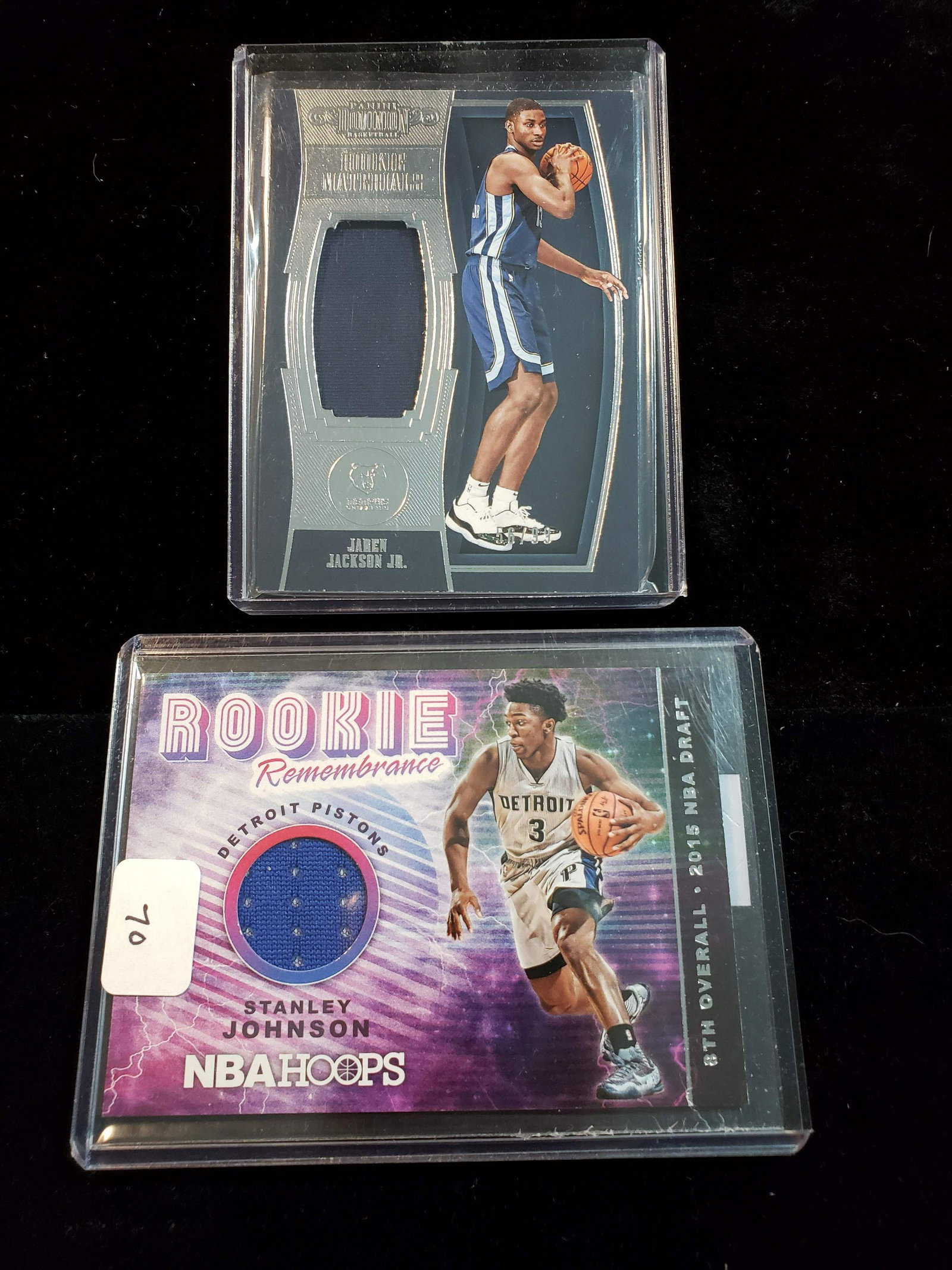 LOT OF 2 BASKETBALL JERSEY RELIC CARDS (1 of 1)