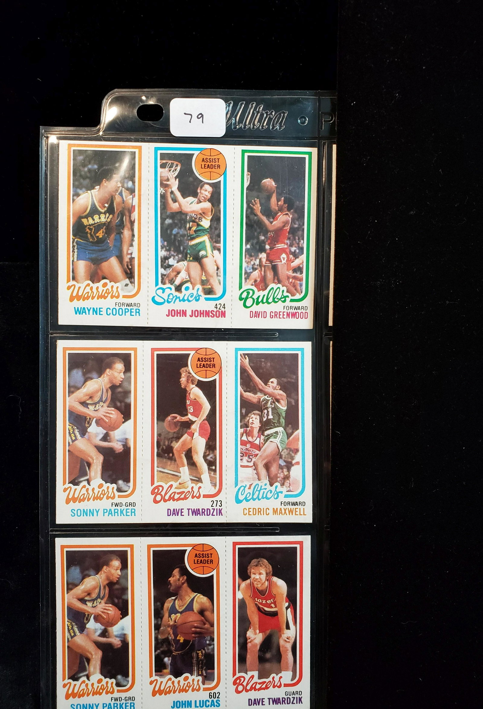 1980-1981 TOPPS BASKETBALL 3 ALL DIFFERENT PANELS MINT: AS NICE AS THEY GET HERE 3 DIFFERENT MINT PLUS PANELS WITH SONNY PARKER, WAYNE COOPER, JOHN LUCAS