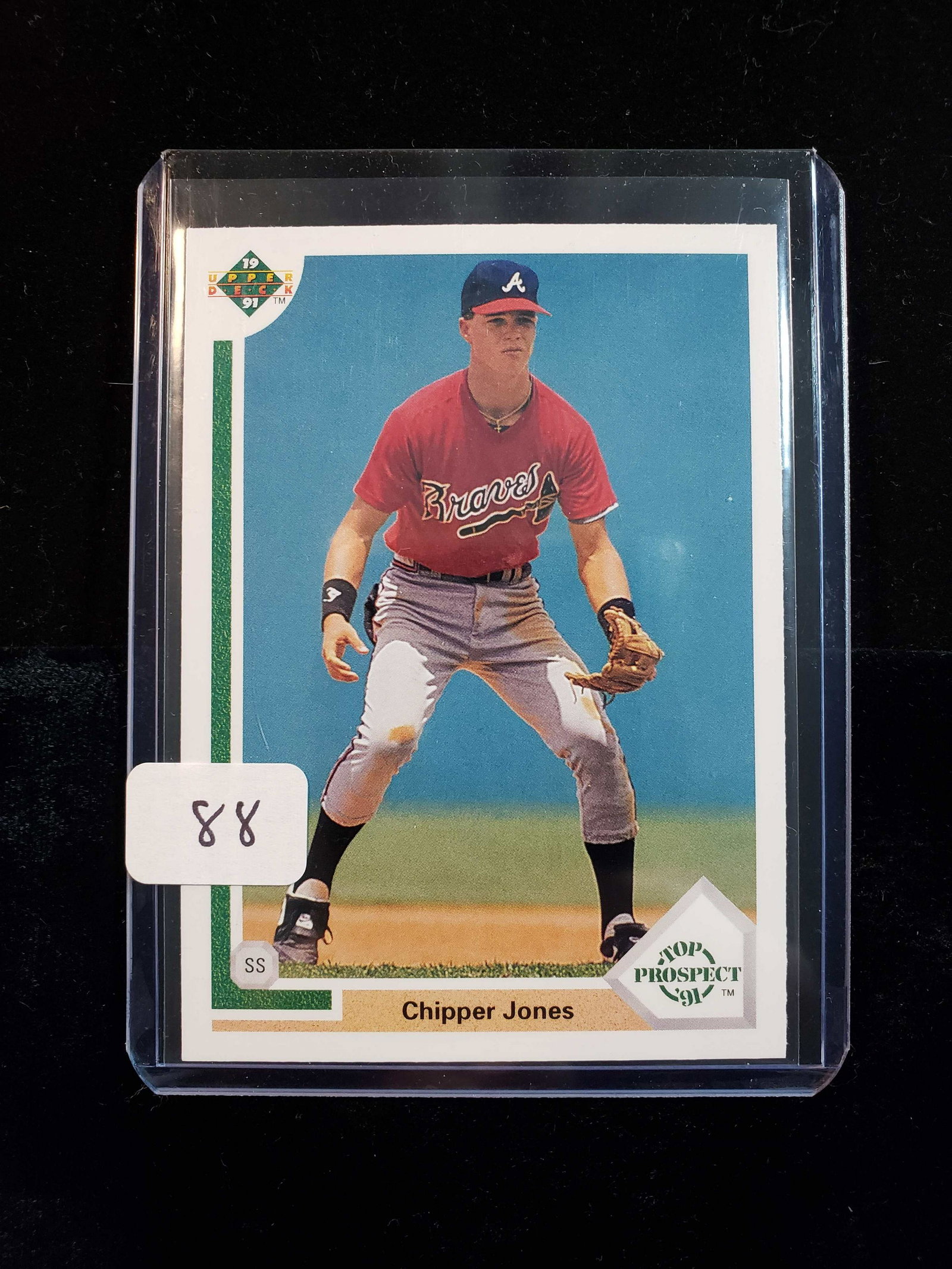 CHIPPER JONES 1991 UPPER DECK ROOKIE CARD (1 of 1)