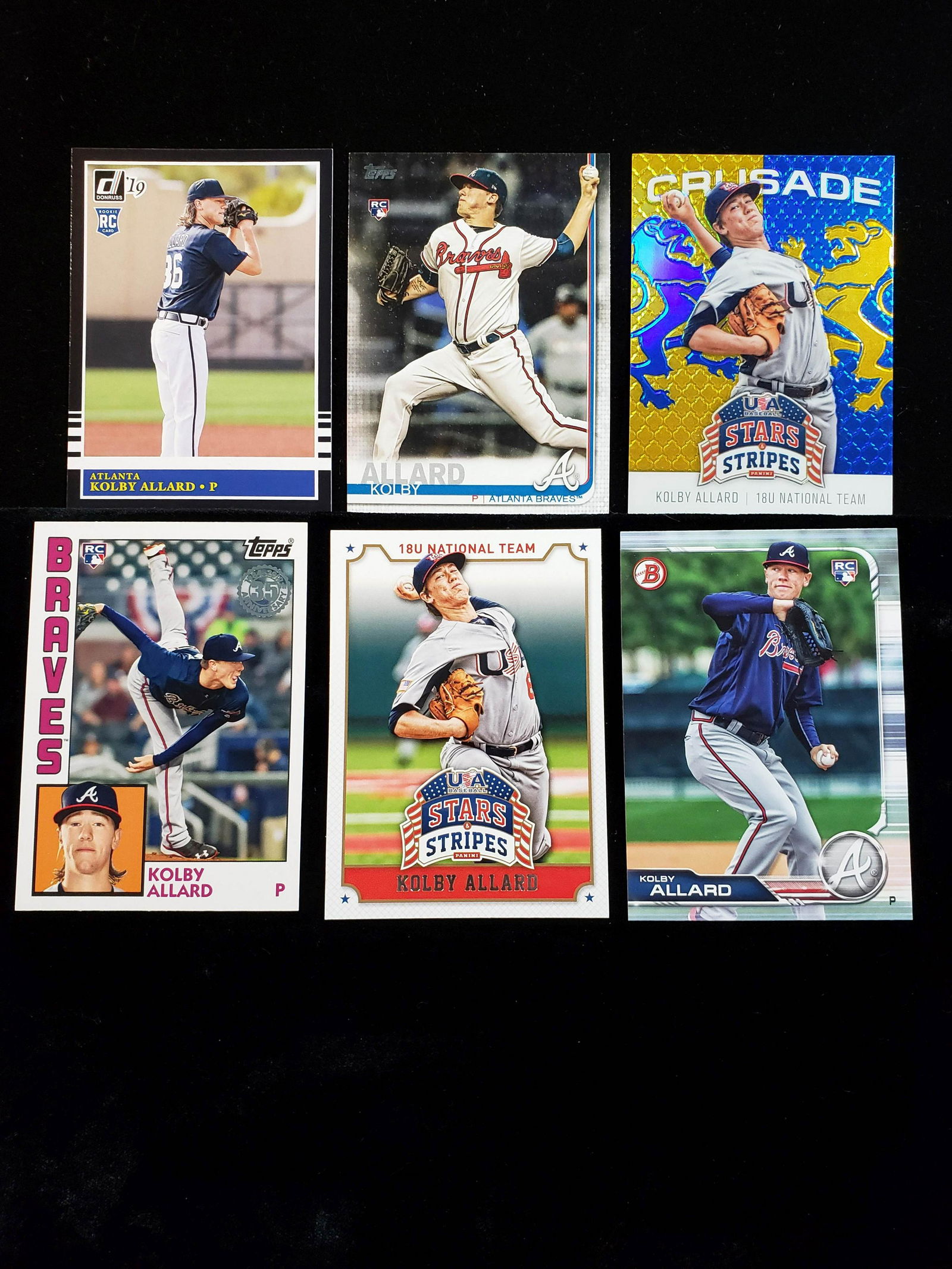 ATLANTA BRAVES ROOKIE CARD LOT (1 of 1)