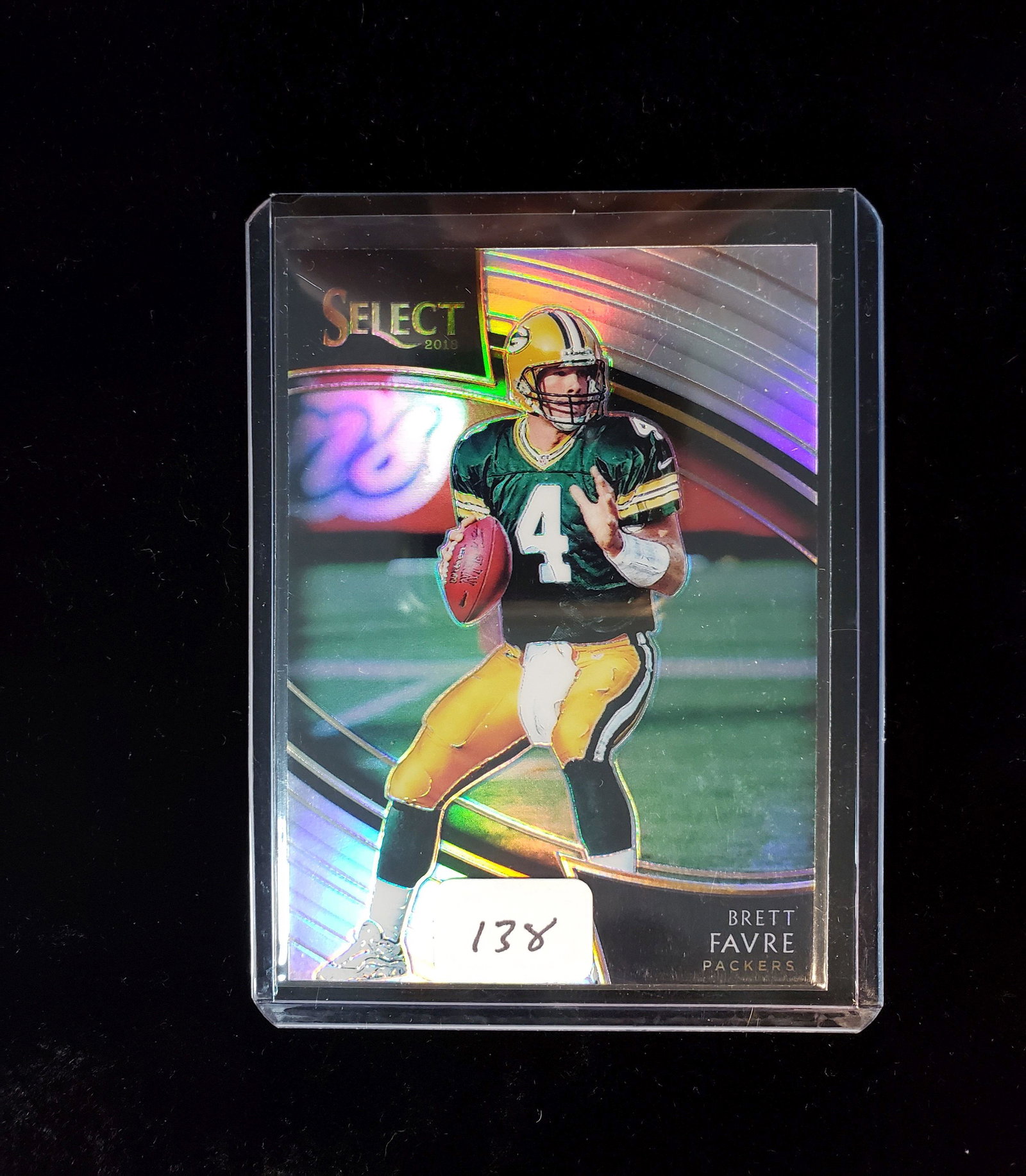 BRETT FAVRE GB PACKERS SELECT SILVER PRIZM SP (1 of 1)